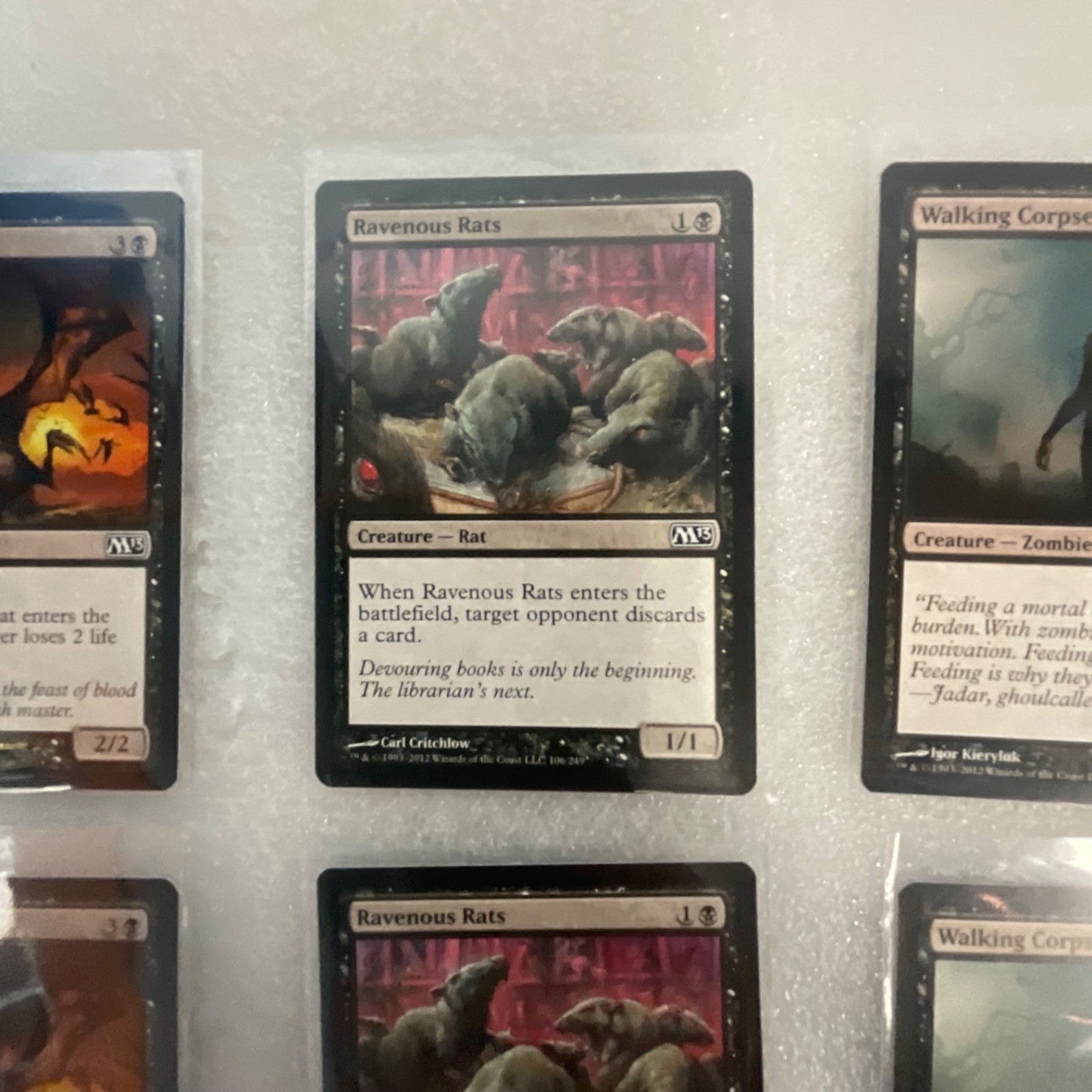 Magic the Gathering Lot of 20 Black M13 Cards Mind Rot Disentomb - Image 9