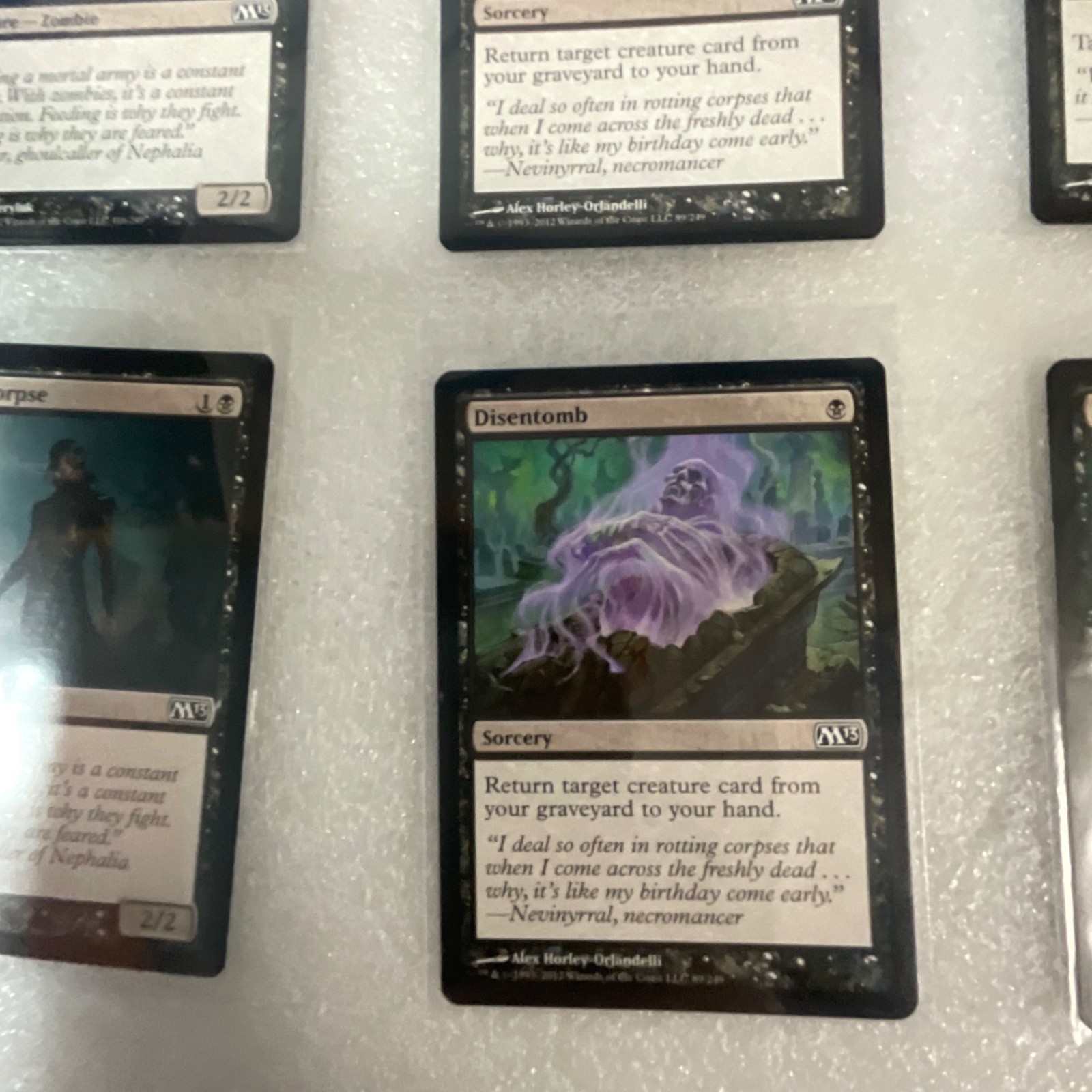 Magic the Gathering Lot of 20 Black M13 Cards Mind Rot Disentomb - Image 14