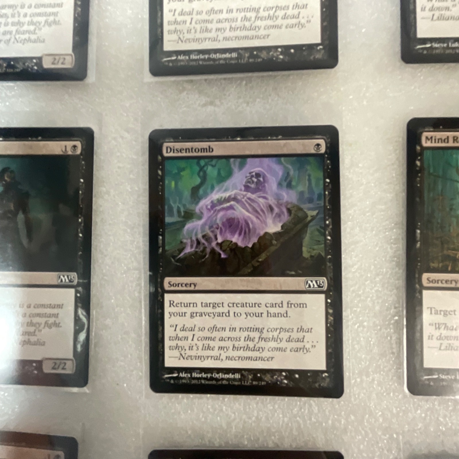 Magic the Gathering Lot of 20 Black M13 Cards Mind Rot Disentomb - Image 15