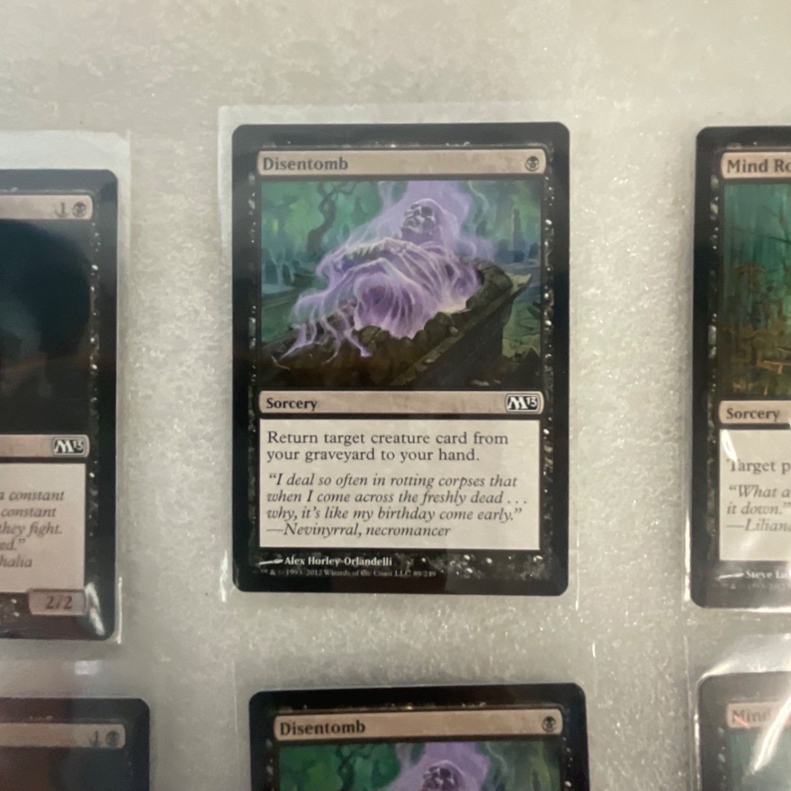 Magic the Gathering Lot of 20 Black M13 Cards Mind Rot Disentomb - Image 17