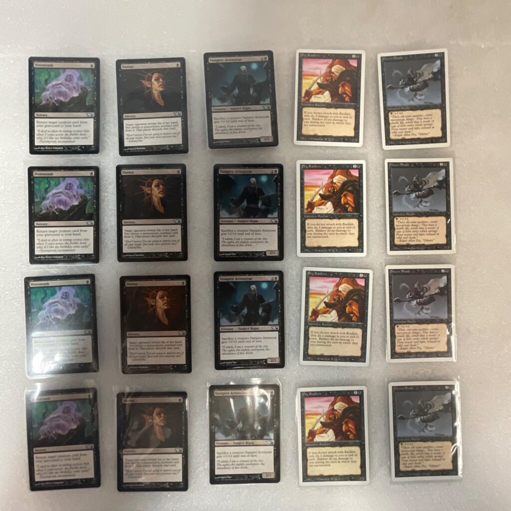 Magic the Gathering Lot of 20 Black Cards Duress Vampire Aristocrat - Image 1