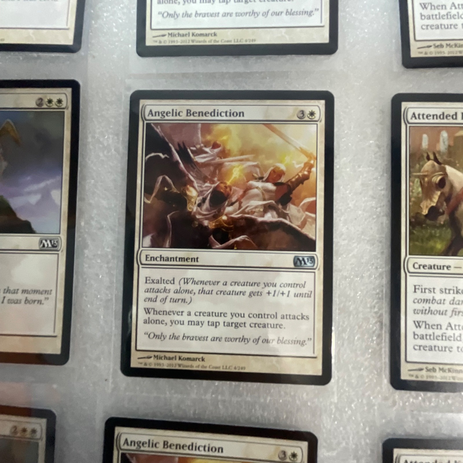 Magic the Gathering Lot of 20 White M13 Attended Knight Crusader - Image 7