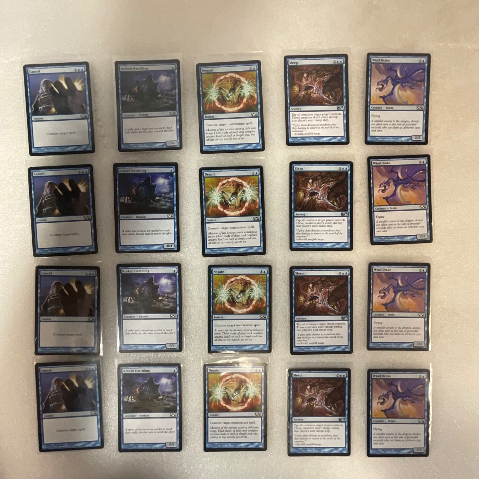 Magic the Gathering Lot of 20 Blue Cards M13 Cancel Negate Sleep - Image 1