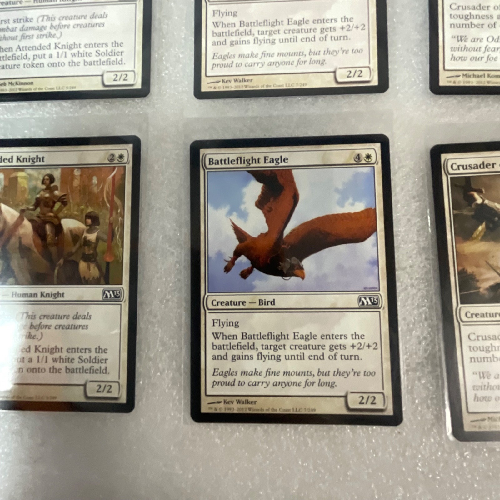 Magic the Gathering Lot of 20 White M13 Attended Knight Crusader - Image 14