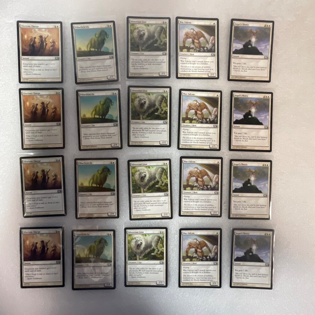Magic the Gathering Lot of 20 White M13 Glorious Charge War Falcon - Image 1