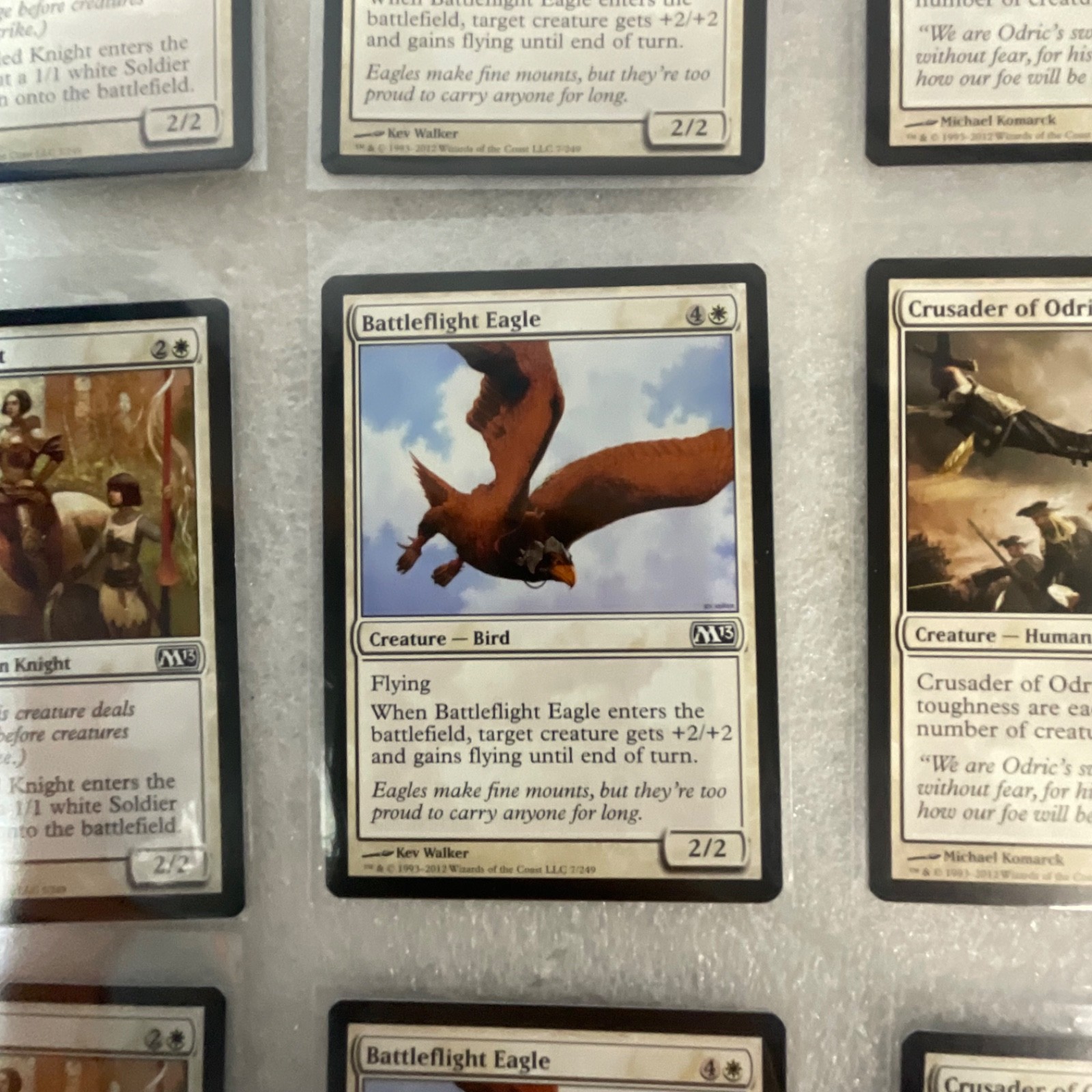 Magic the Gathering Lot of 20 White M13 Attended Knight Crusader - Image 16