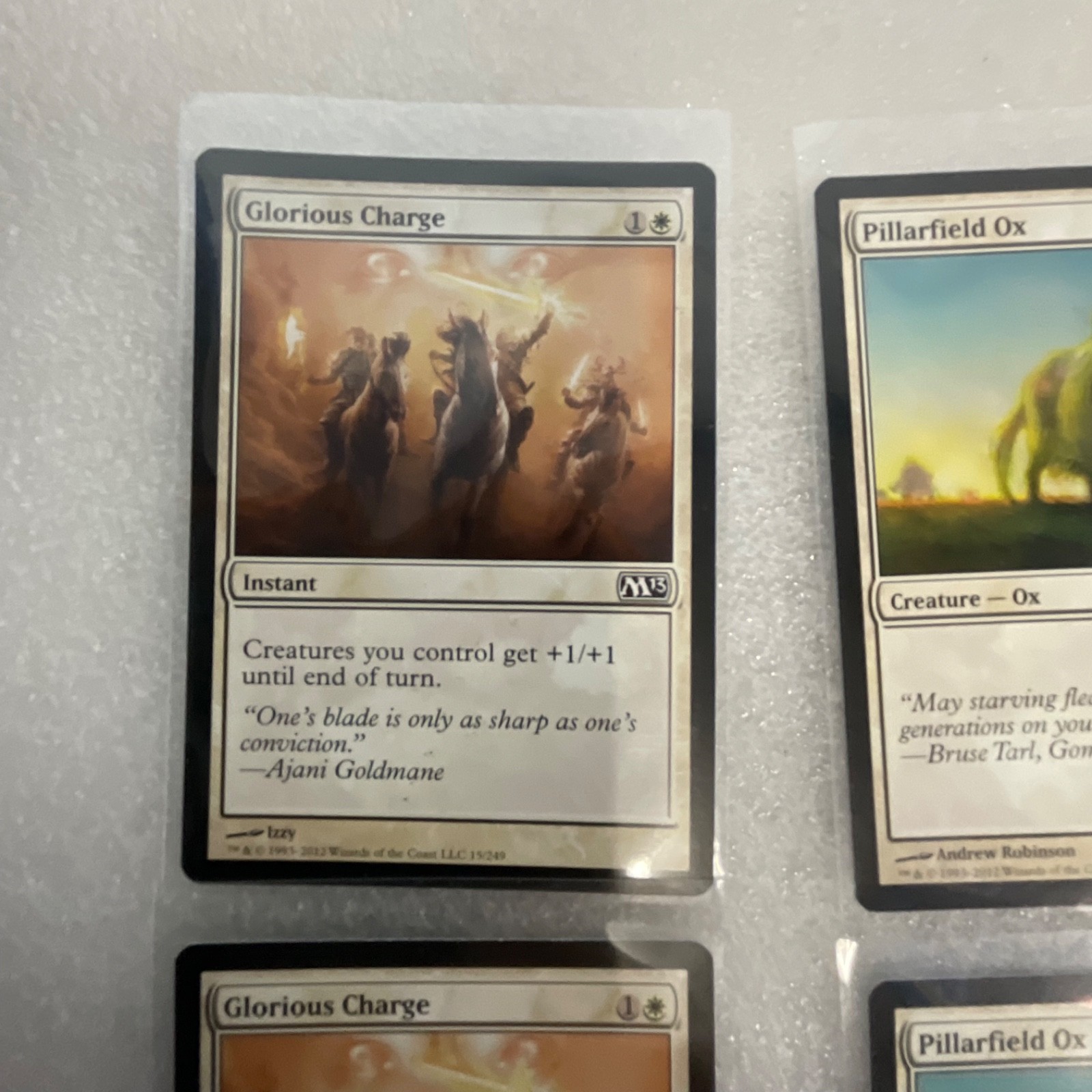Magic the Gathering Lot of 20 White M13 Glorious Charge War Falcon - Image 2