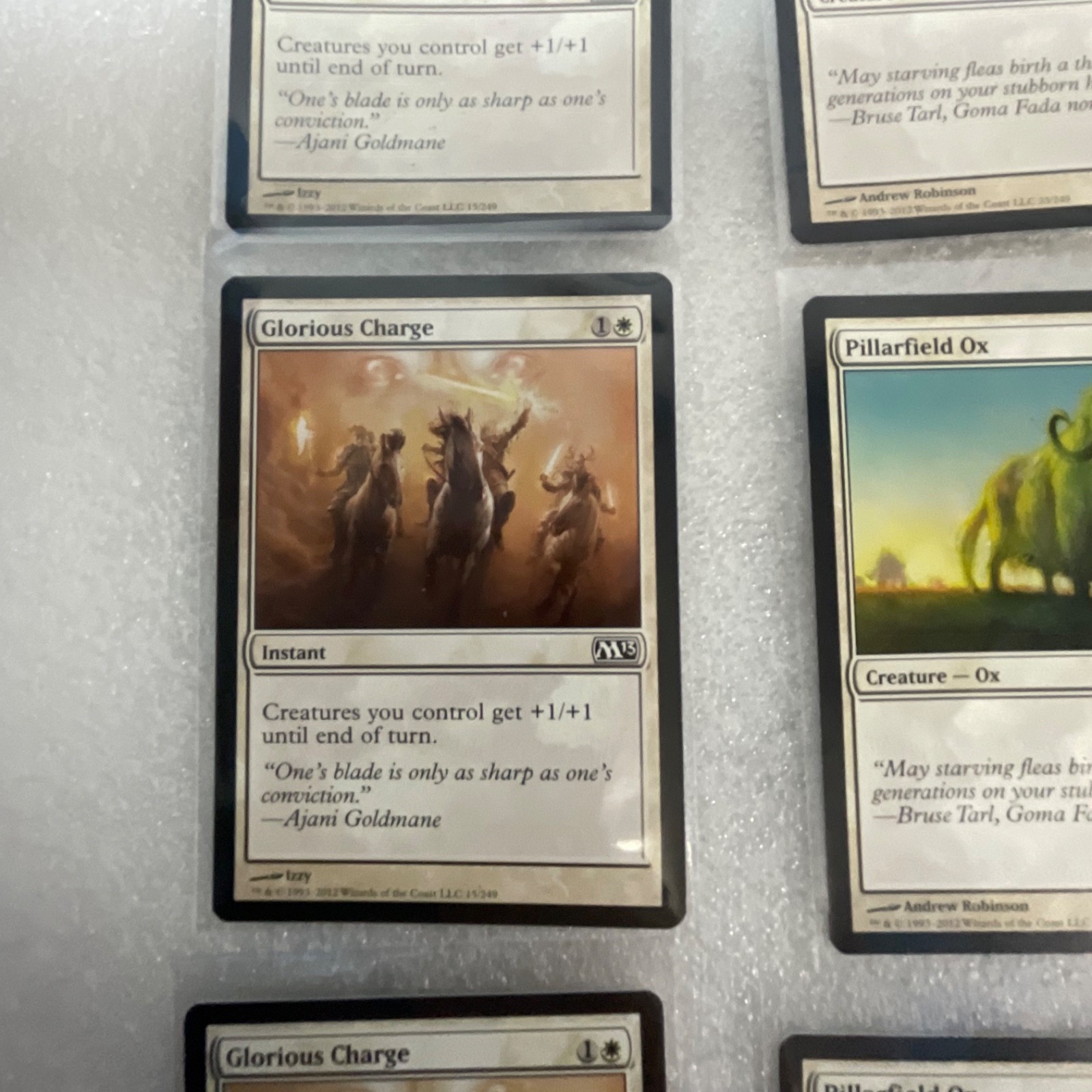 Magic the Gathering Lot of 20 White M13 Glorious Charge War Falcon - Image 3