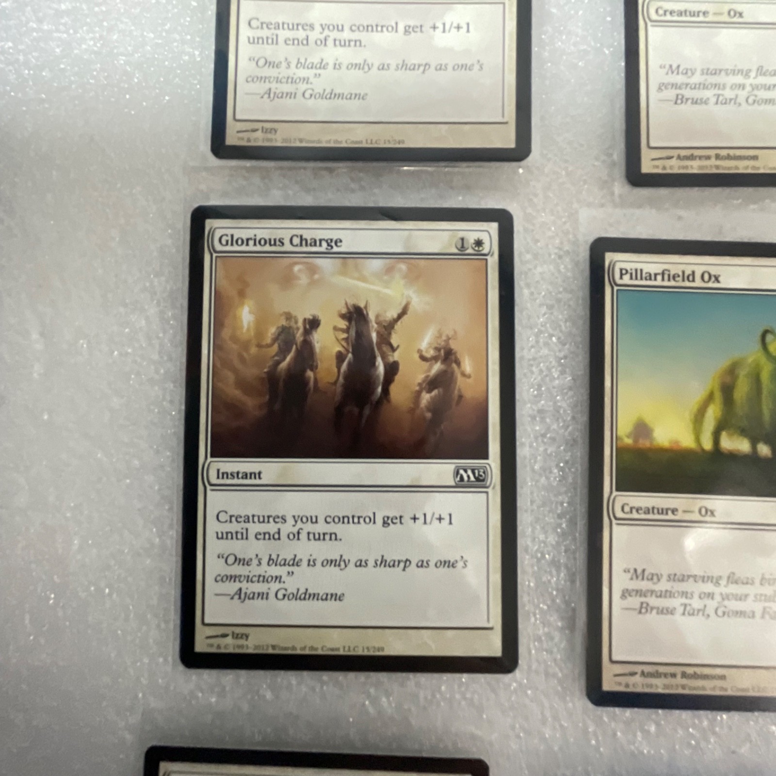 Magic the Gathering Lot of 20 White M13 Glorious Charge War Falcon - Image 4