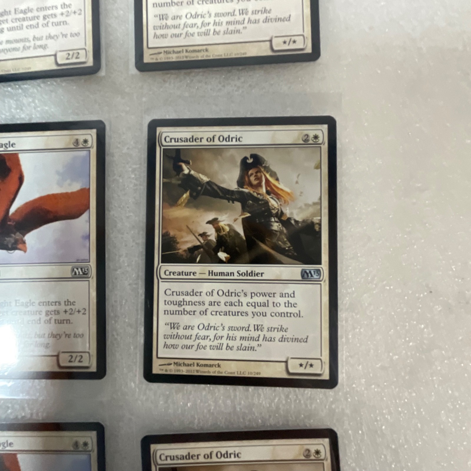 Magic the Gathering Lot of 20 White M13 Attended Knight Crusader - Image 20