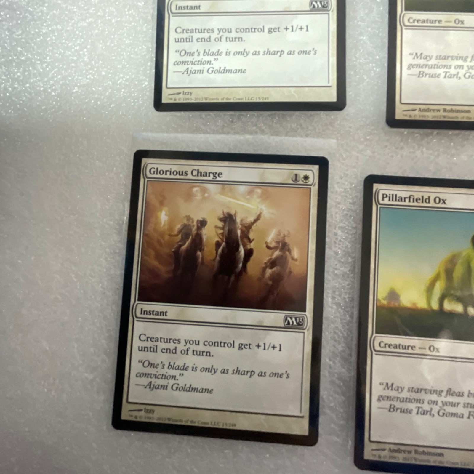 Magic the Gathering Lot of 20 White M13 Glorious Charge War Falcon - Image 5