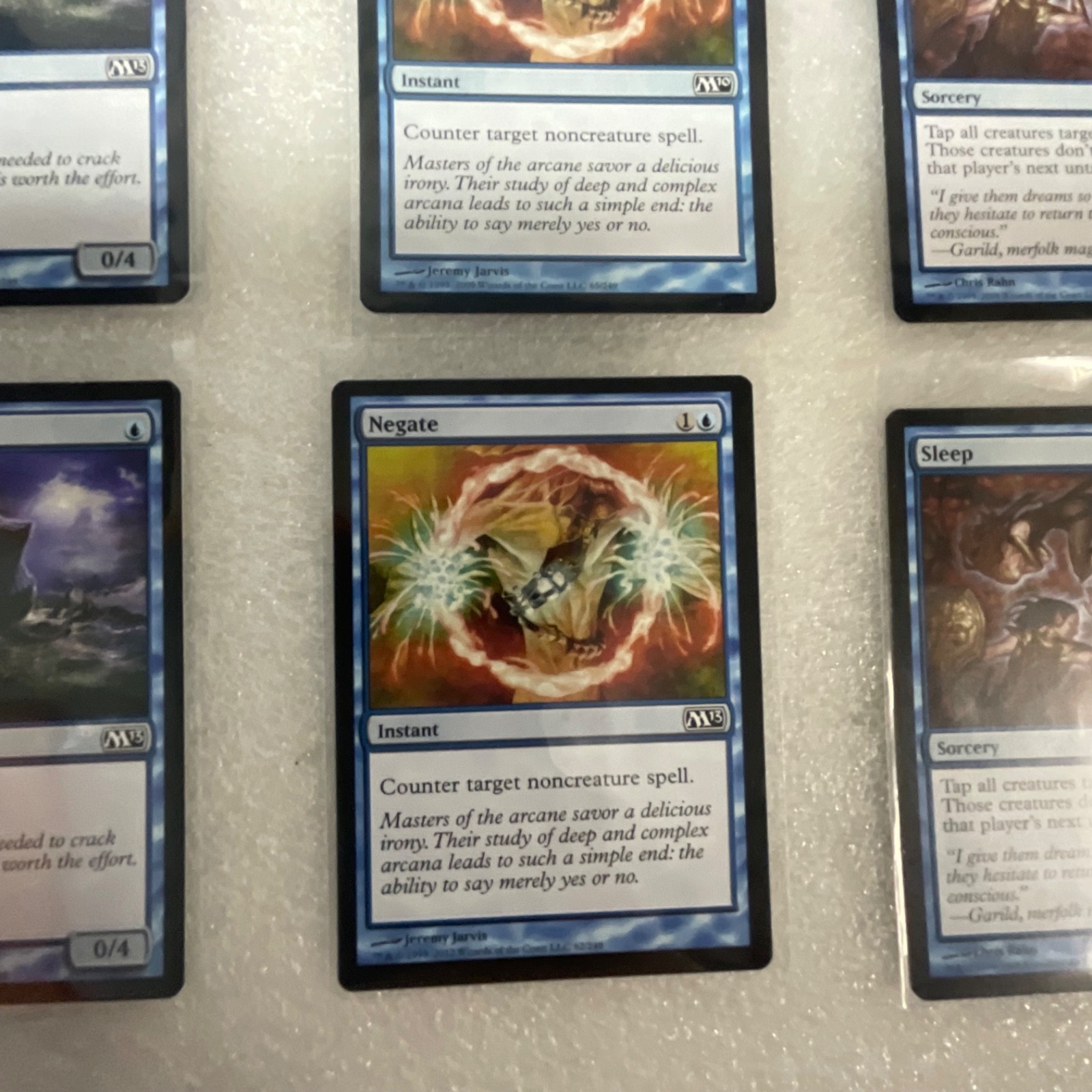 Magic the Gathering Lot of 20 Blue Cards M13 Cancel Negate Sleep - Image 13