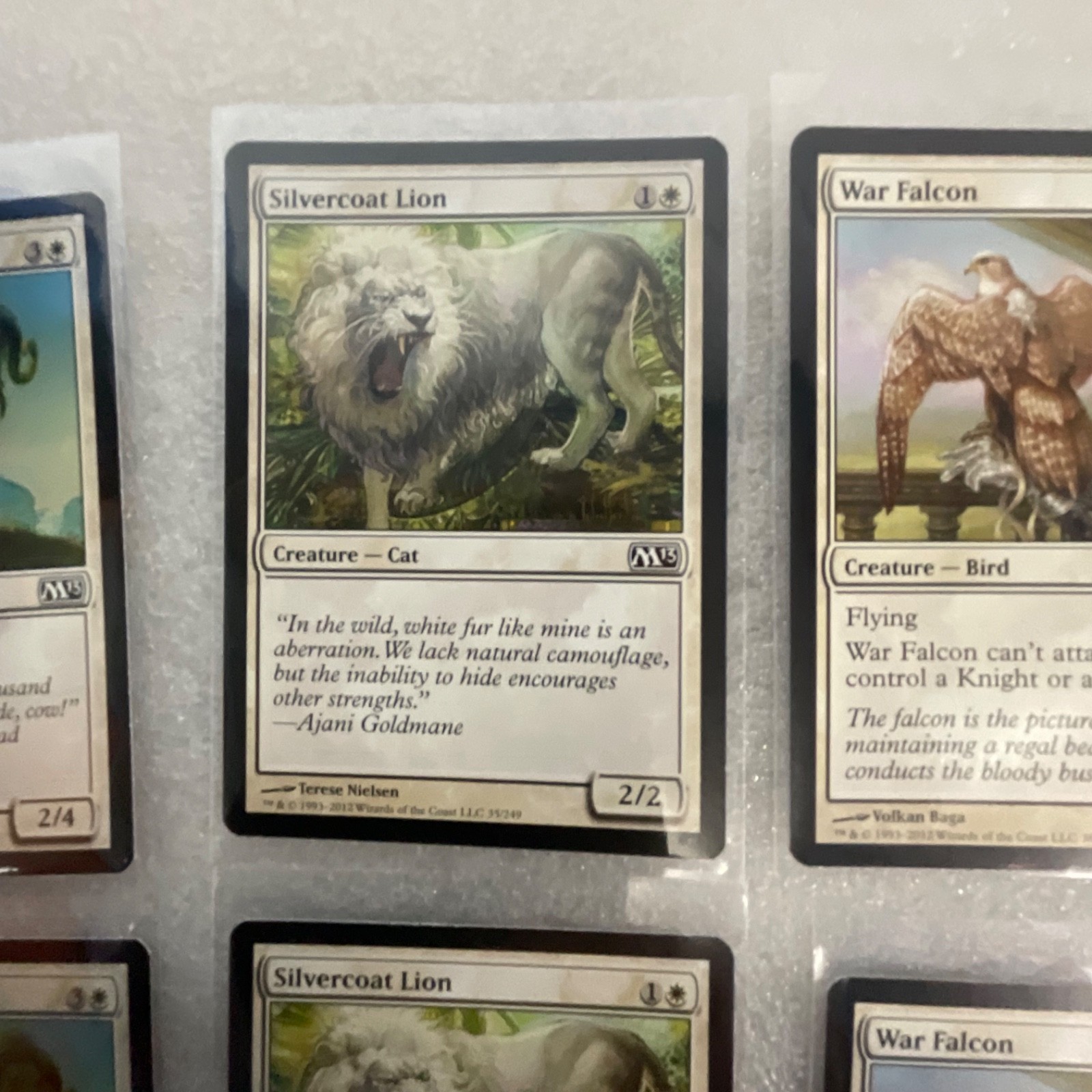 Magic the Gathering Lot of 20 White M13 Glorious Charge War Falcon - Image 10