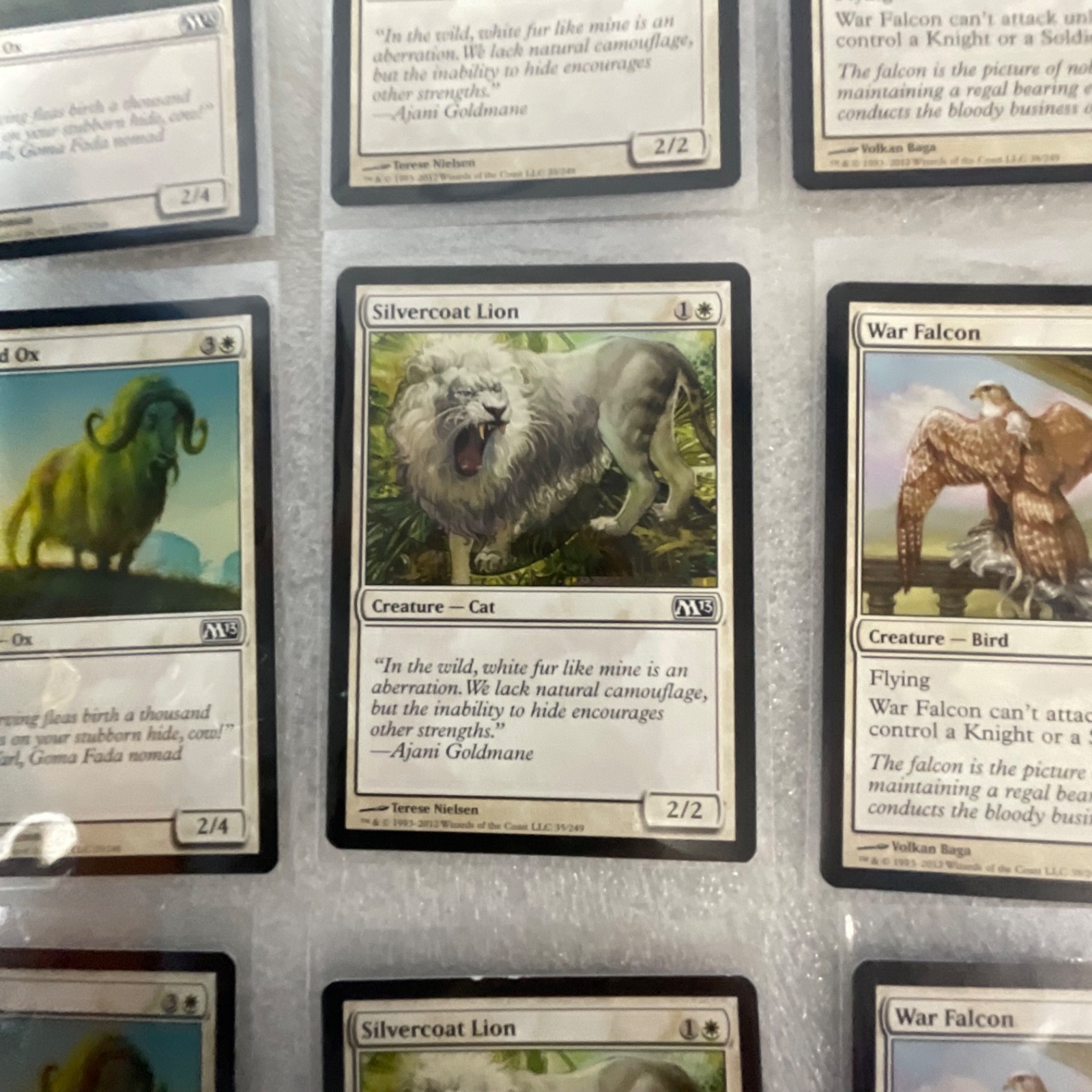 Magic the Gathering Lot of 20 White M13 Glorious Charge War Falcon - Image 11