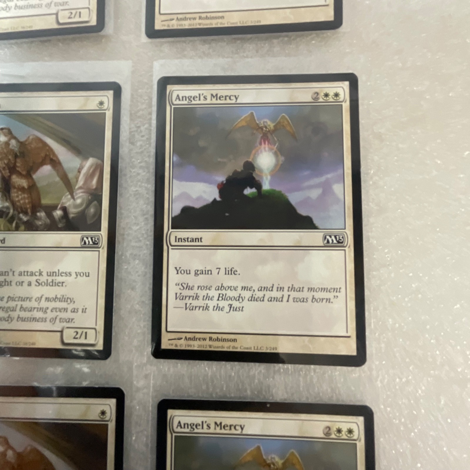 Magic the Gathering Lot of 20 White M13 Glorious Charge War Falcon - Image 19