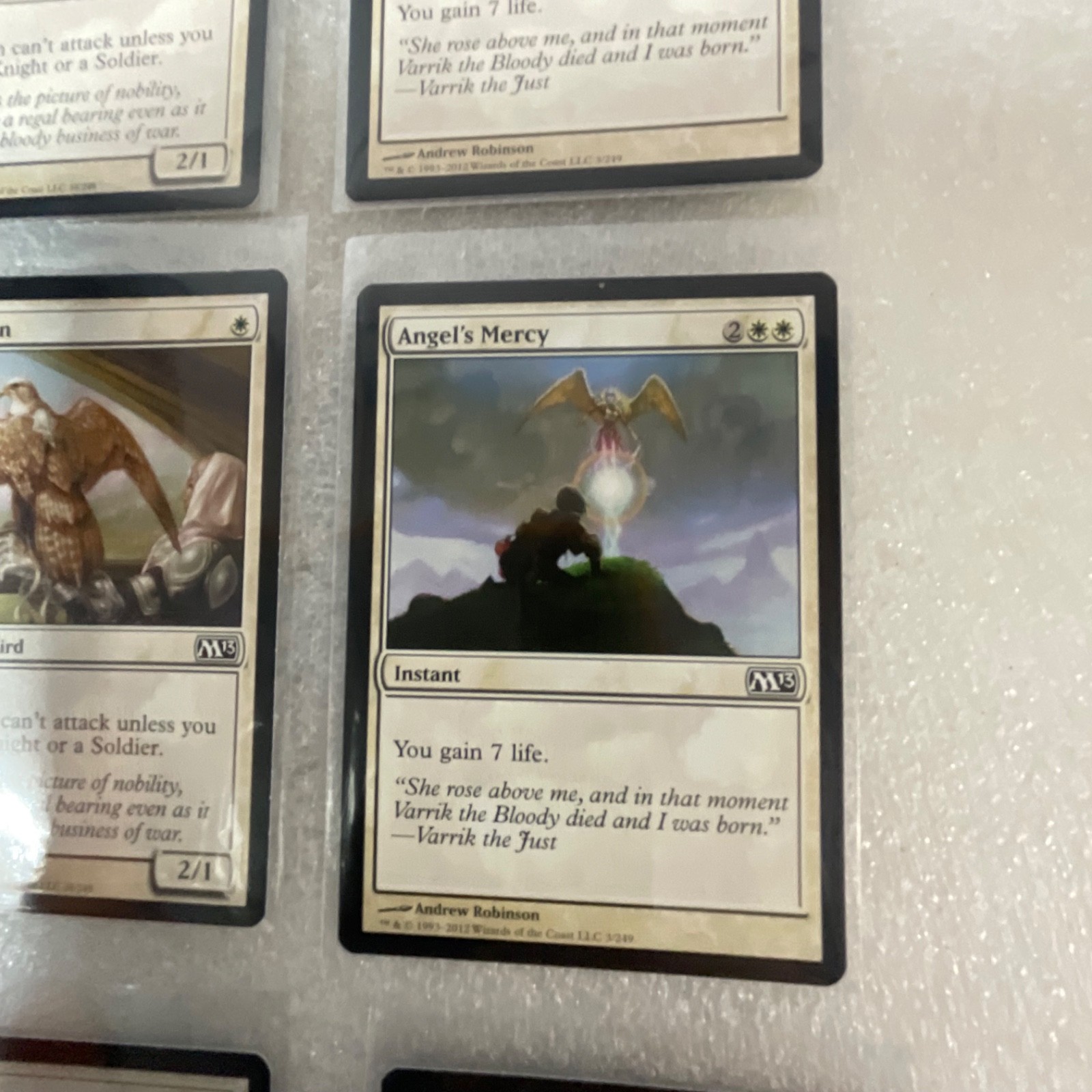 Magic the Gathering Lot of 20 White M13 Glorious Charge War Falcon - Image 20