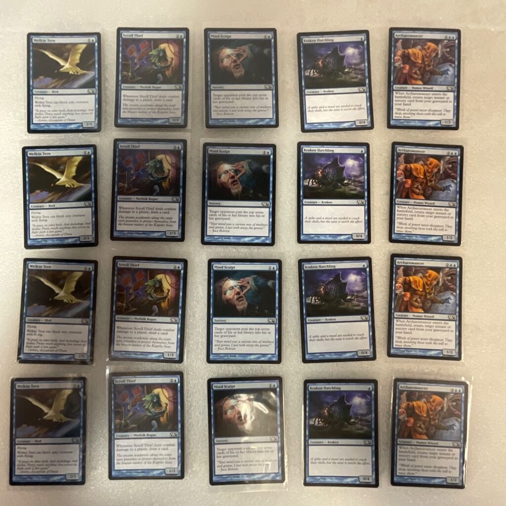 Magic the Gathering Lot of 20 Blue M13 Welkin Tern Archaeomancer - Image 1