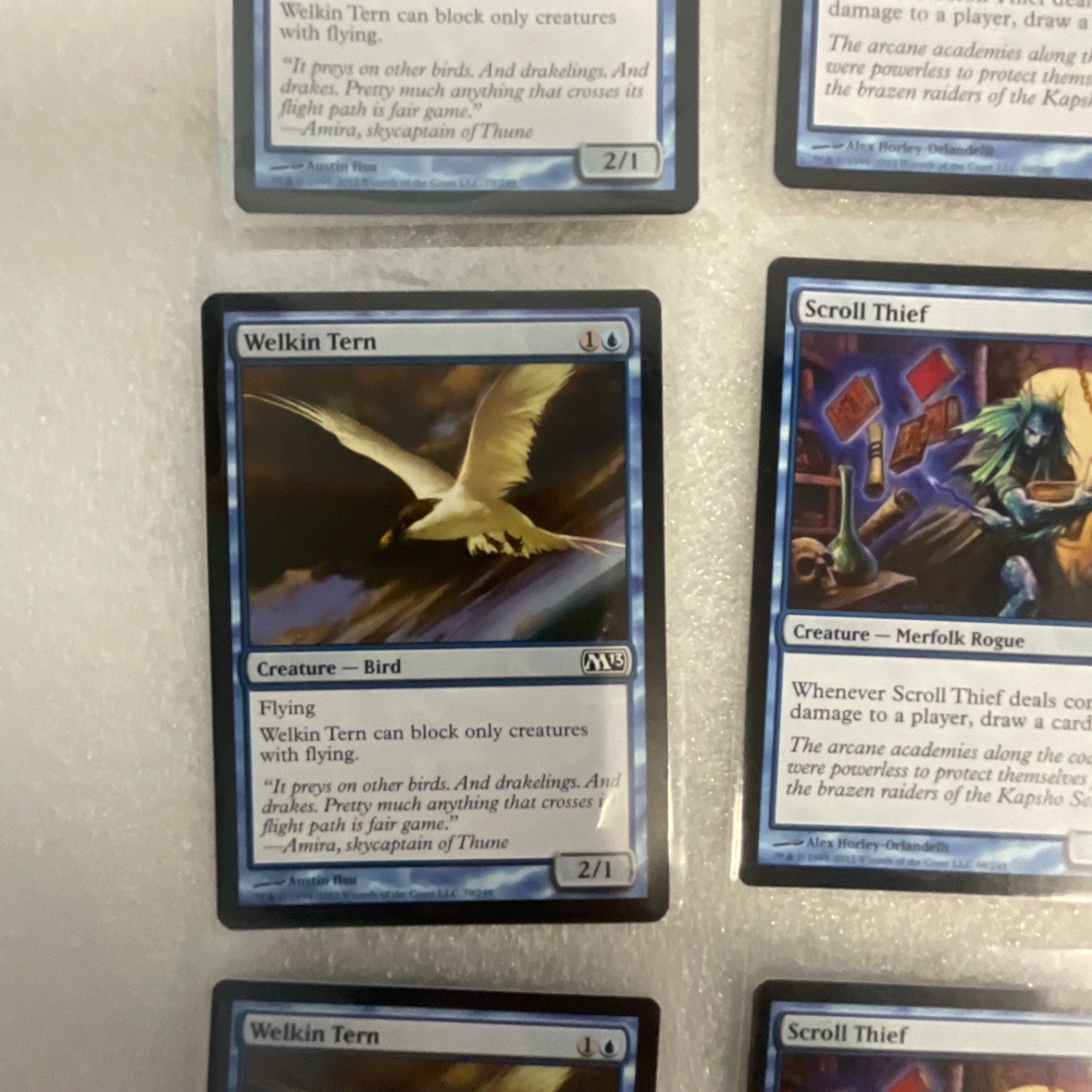 Magic the Gathering Lot of 20 Blue M13 Welkin Tern Archaeomancer - Image 3