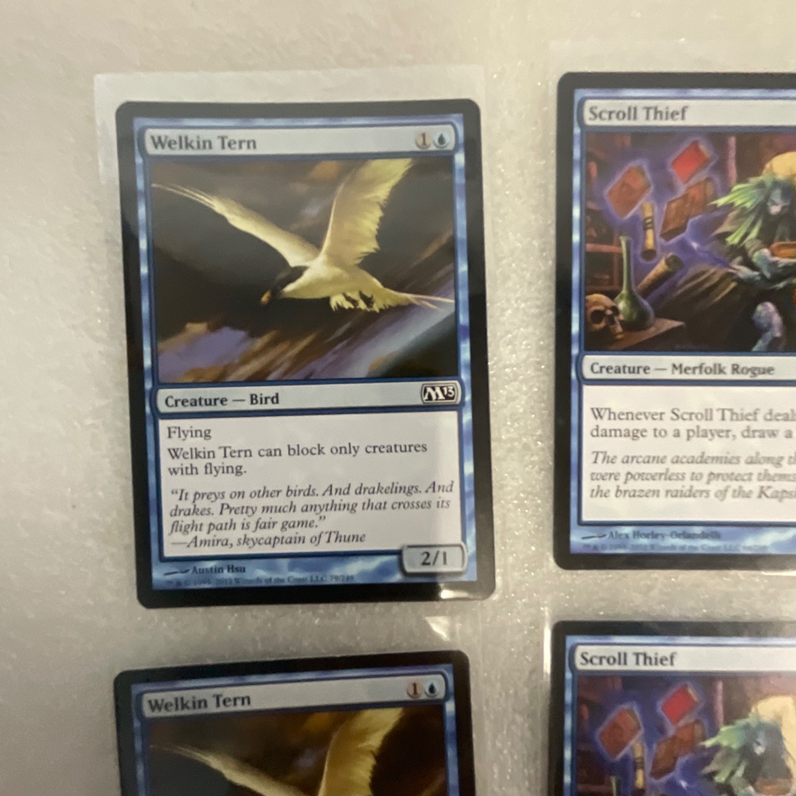 Magic the Gathering Lot of 20 Blue M13 Welkin Tern Archaeomancer - Image 2