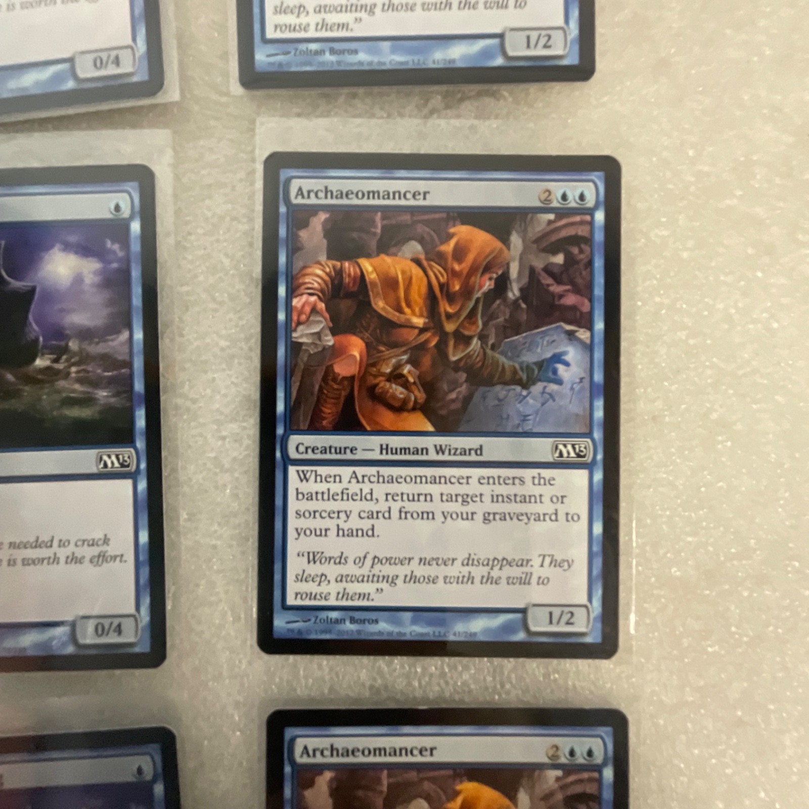 Magic the Gathering Lot of 20 Blue M13 Welkin Tern Archaeomancer - Image 19