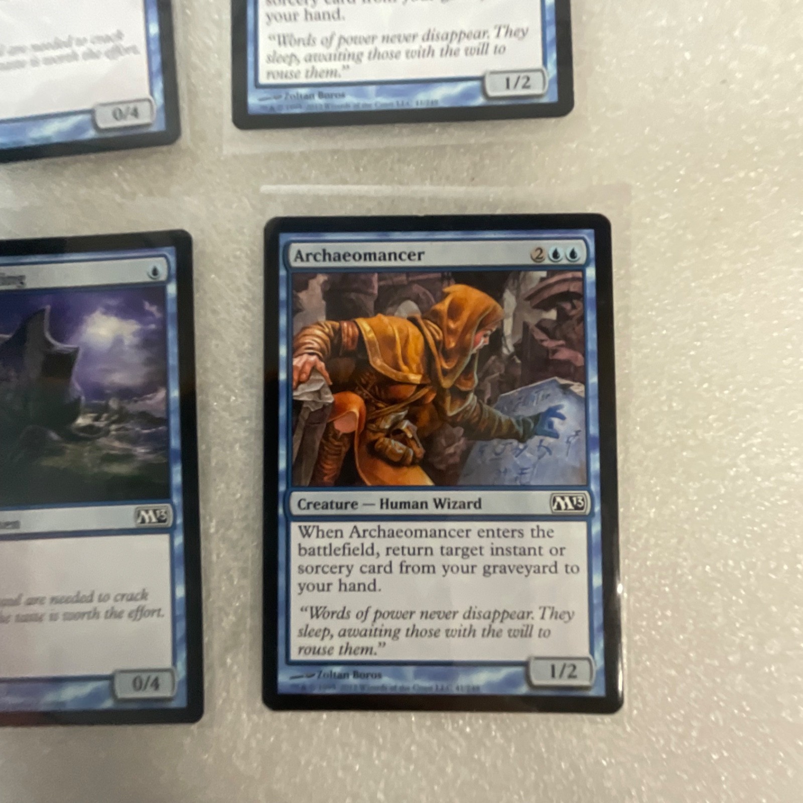 Magic the Gathering Lot of 20 Blue M13 Welkin Tern Archaeomancer - Image 21