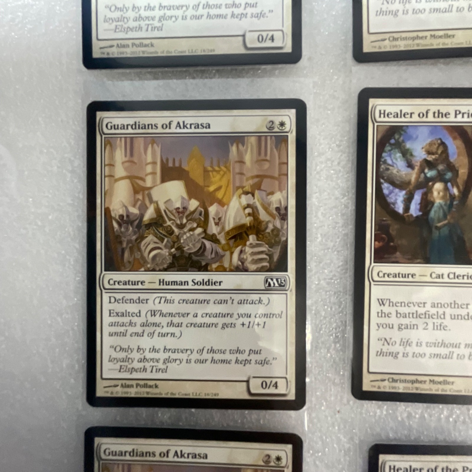 Magic the Gathering Lot of 20 White Cards Guardians of Akrasa Pacifism - Image 4