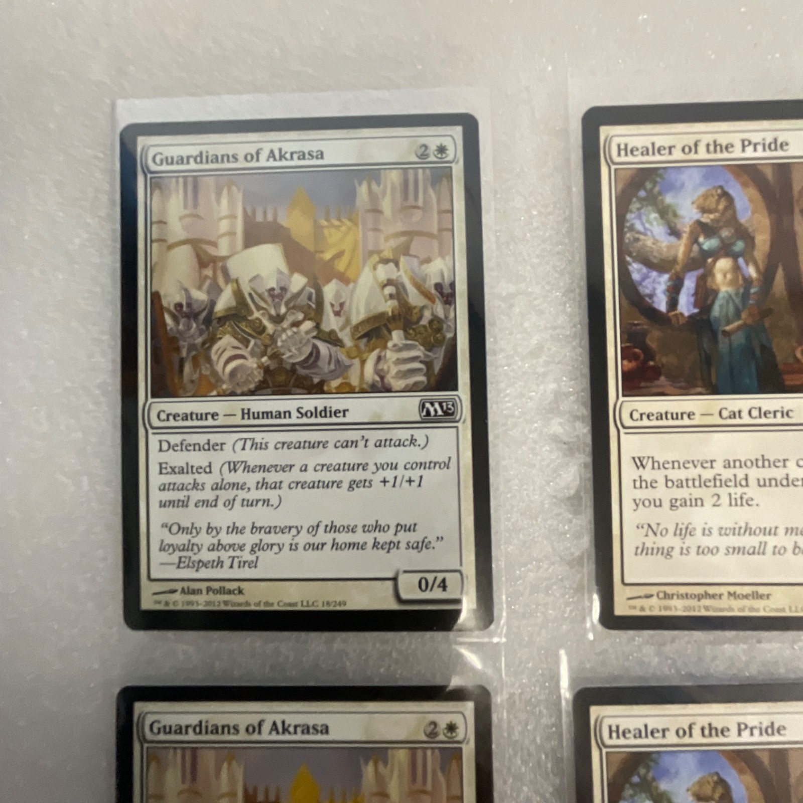 Magic the Gathering Lot of 20 White Cards Guardians of Akrasa Pacifism - Image 2