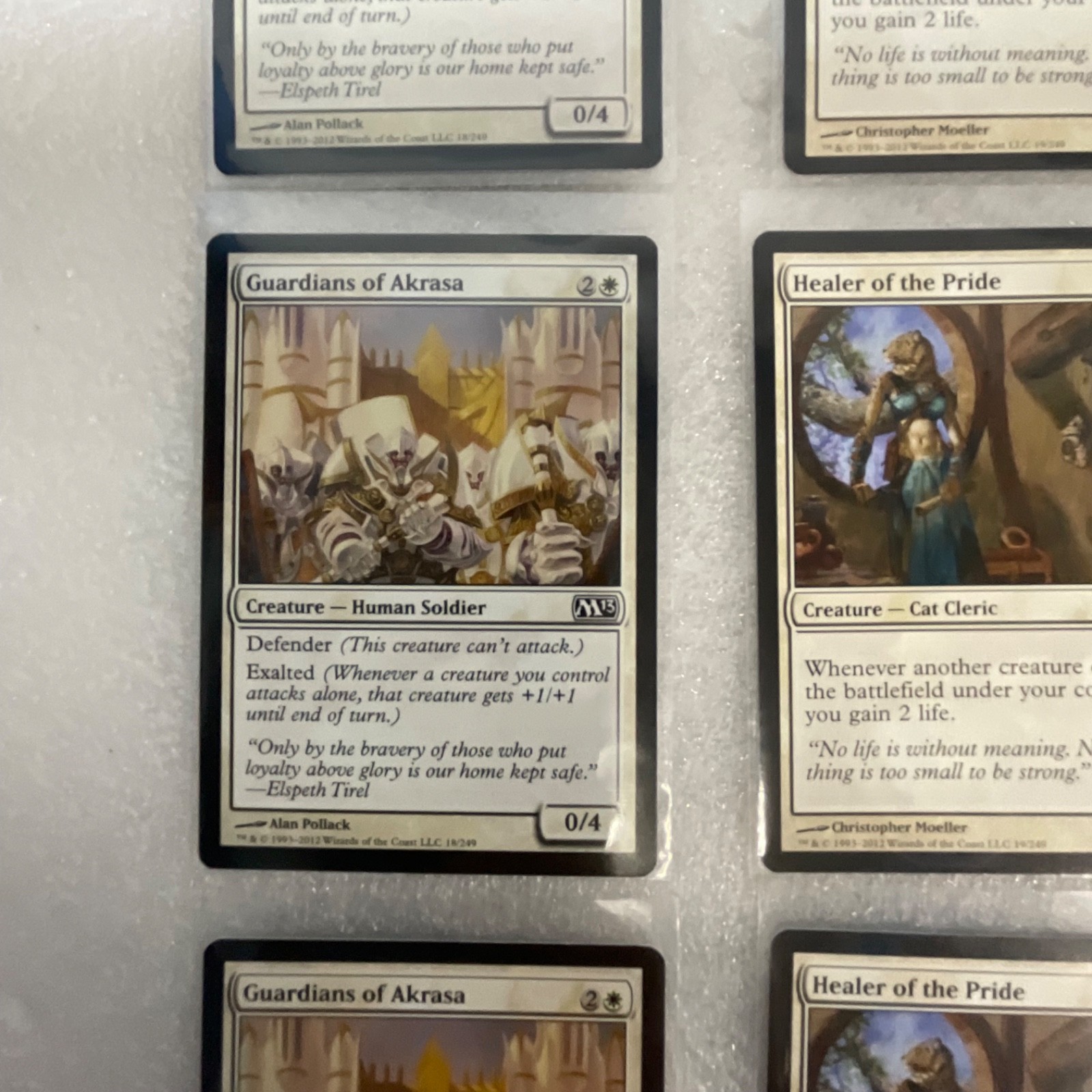 Magic the Gathering Lot of 20 White Cards Guardians of Akrasa Pacifism - Image 3