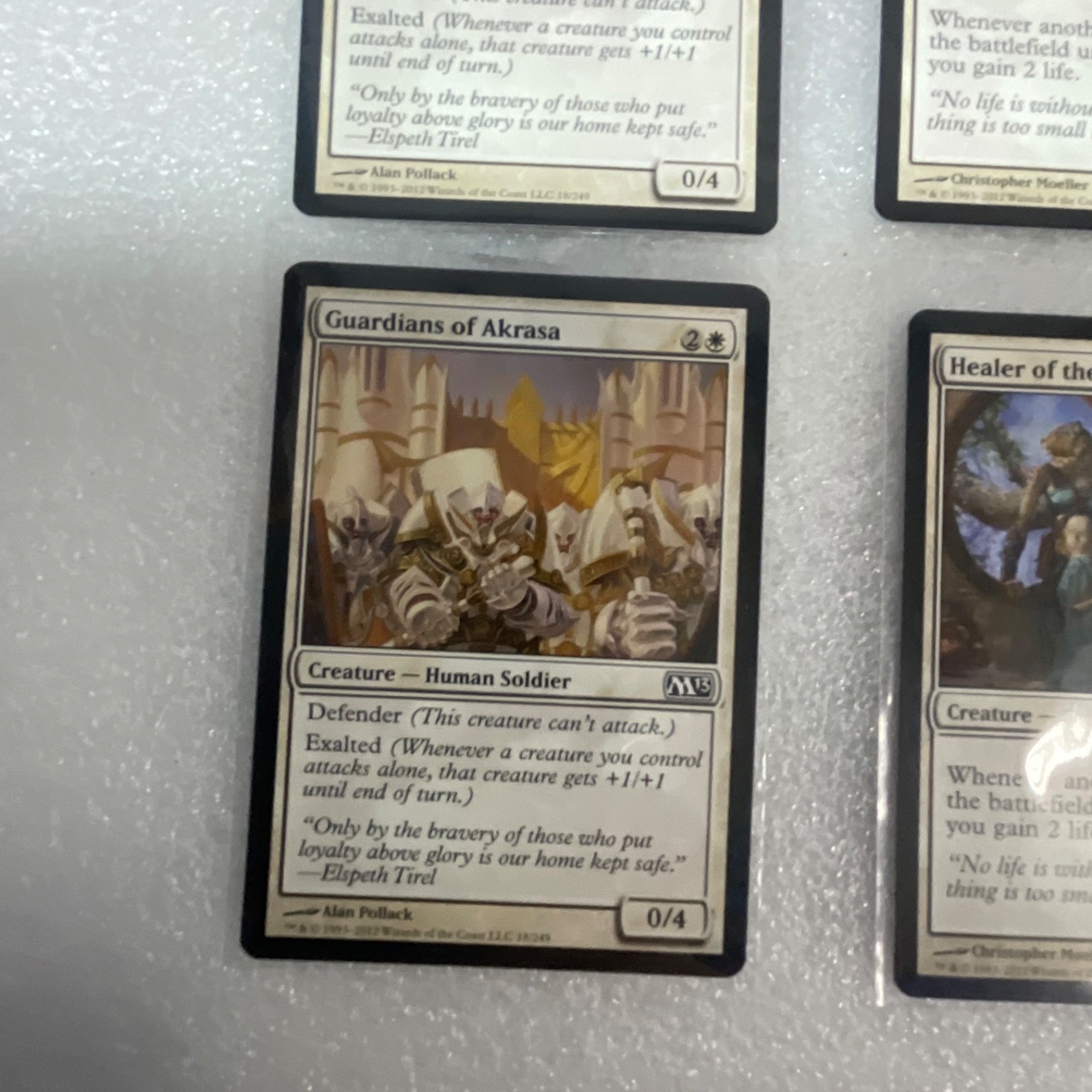 Magic the Gathering Lot of 20 White Cards Guardians of Akrasa Pacifism - Image 5