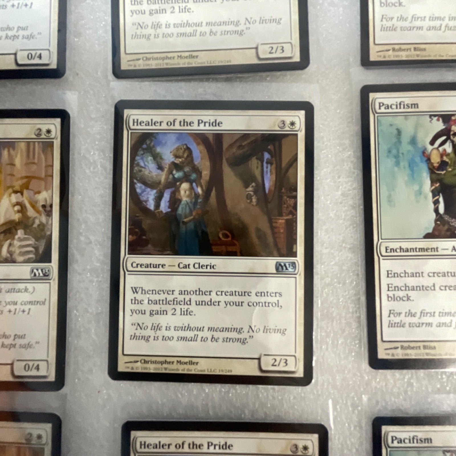 Magic the Gathering Lot of 20 White Cards Guardians of Akrasa Pacifism - Image 7