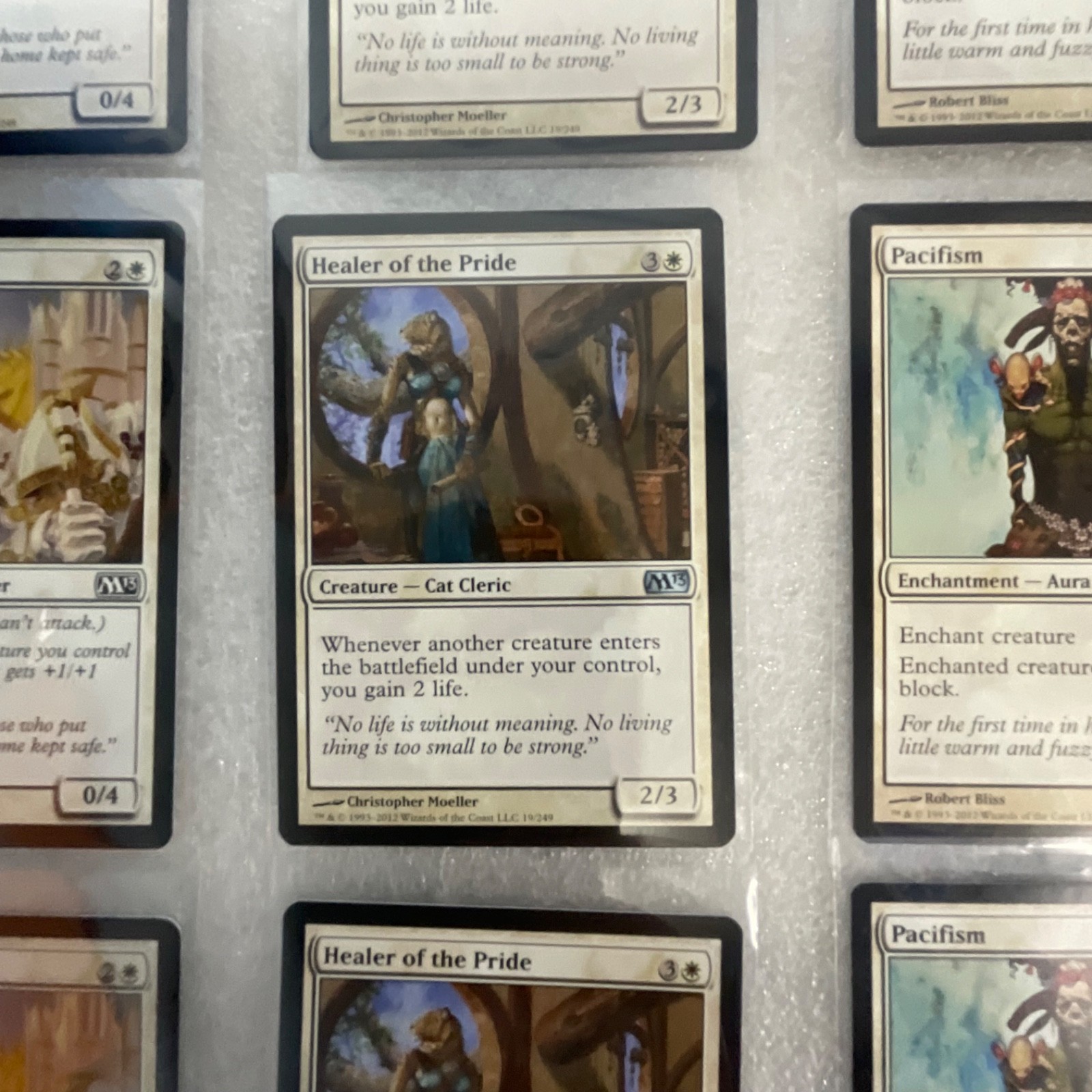 Magic the Gathering Lot of 20 White Cards Guardians of Akrasa Pacifism - Image 8