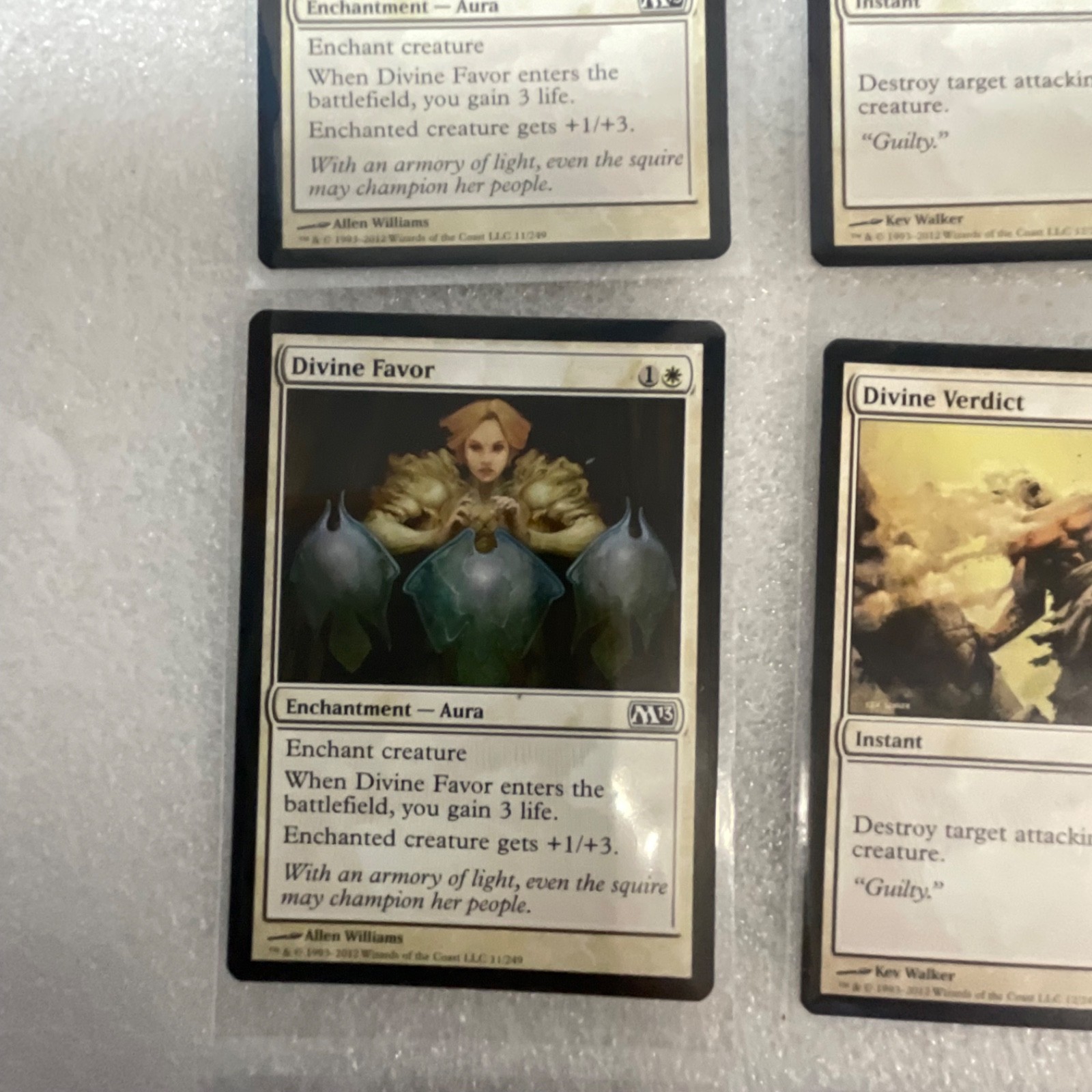 Magic the Gathering Lot of 20 White M13 Divine Verdict Erase - Image 4