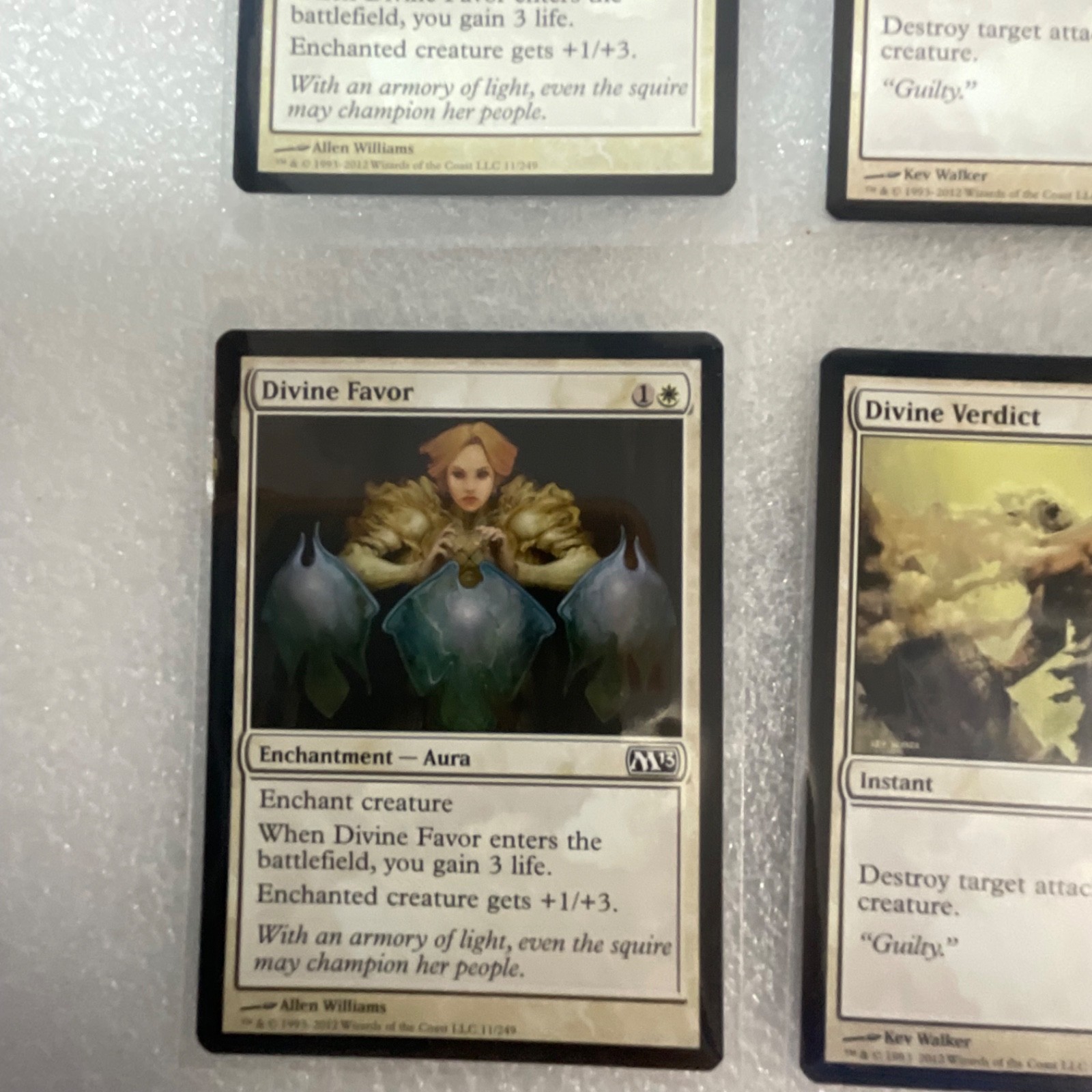 Magic the Gathering Lot of 20 White M13 Divine Verdict Erase - Image 5