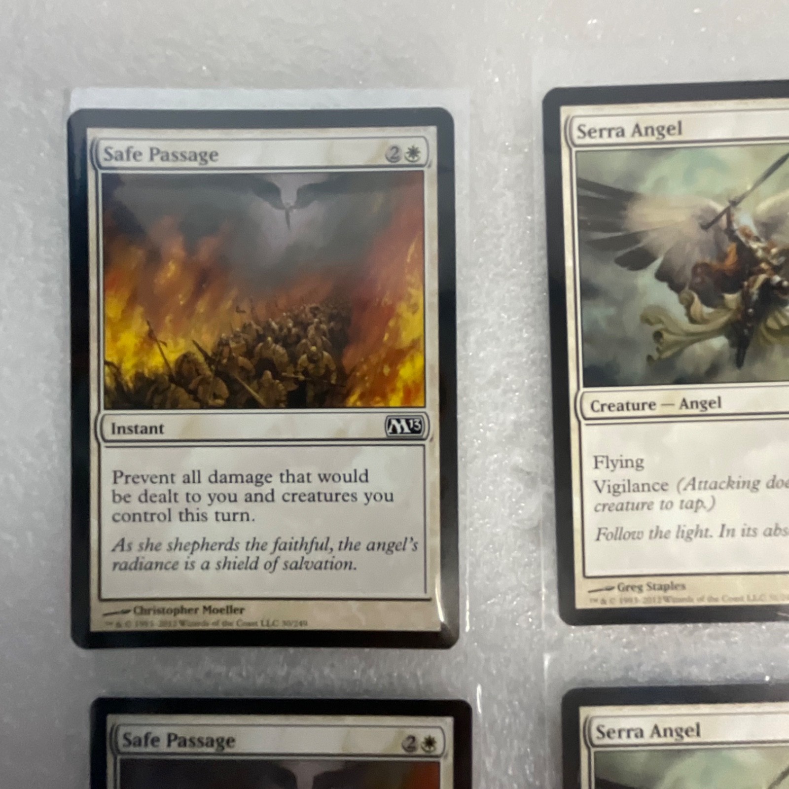 Magic the Gathering Lot of 20 White M13 Serra Angel Ajani’s Sunstriker - Image 2