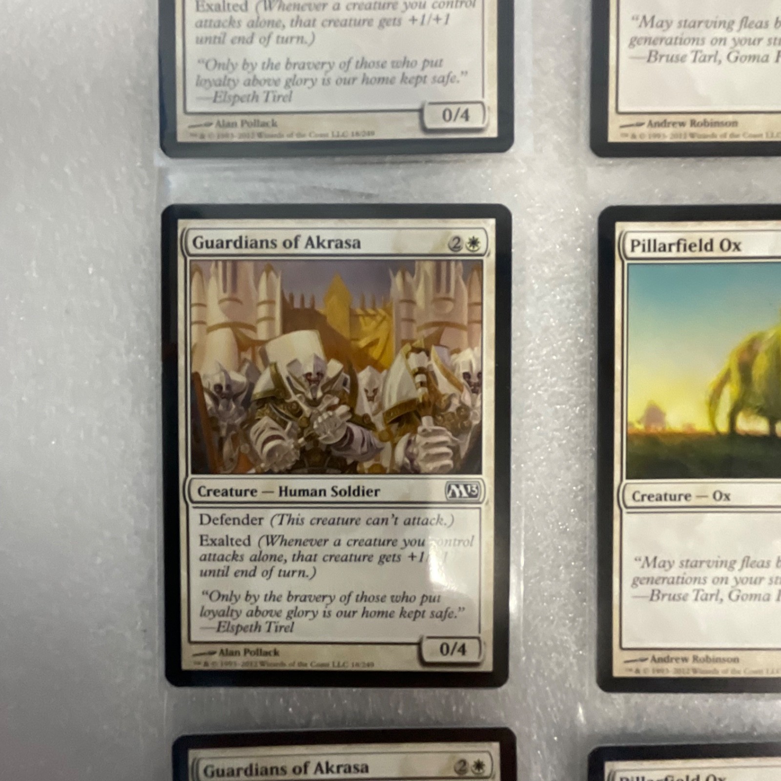Magic the Gathering Lot of 20 White M13 Show of Valor Safe Passage - Image 3