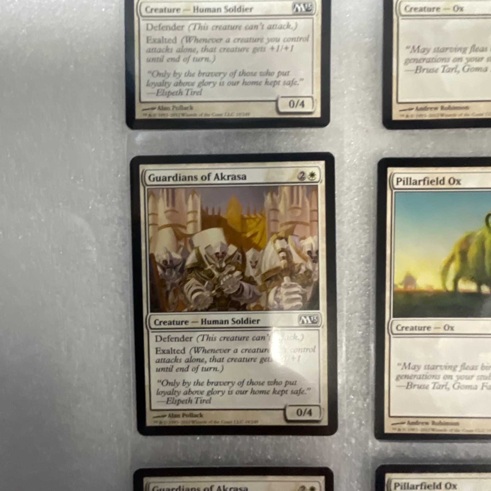 Magic the Gathering Lot of 20 White M13 Show of Valor Safe Passage - Image 4