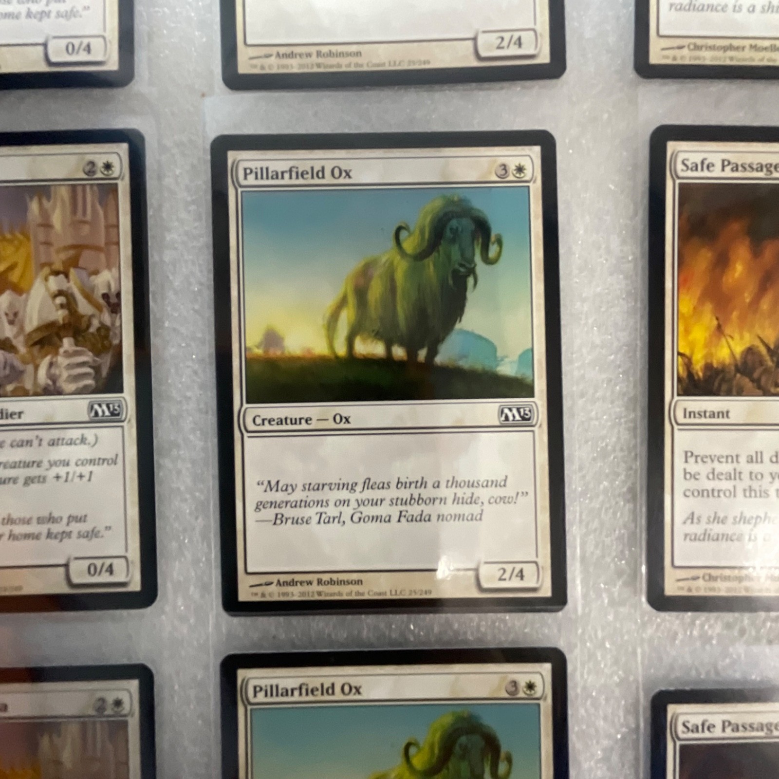 Magic the Gathering Lot of 20 White M13 Show of Valor Safe Passage - Image 7
