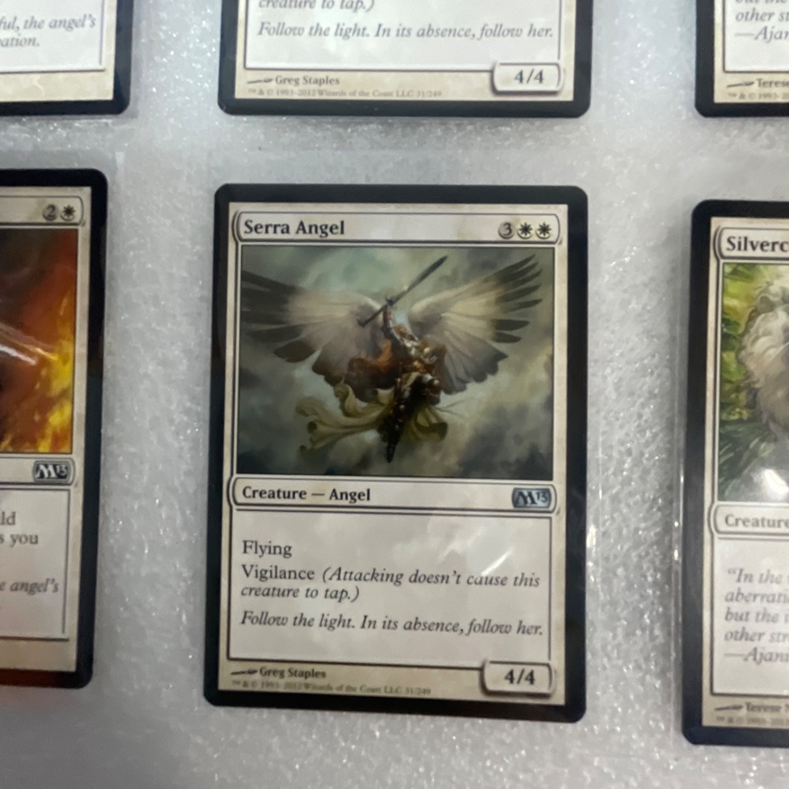 Magic the Gathering Lot of 20 White M13 Serra Angel Ajani’s Sunstriker - Image 6