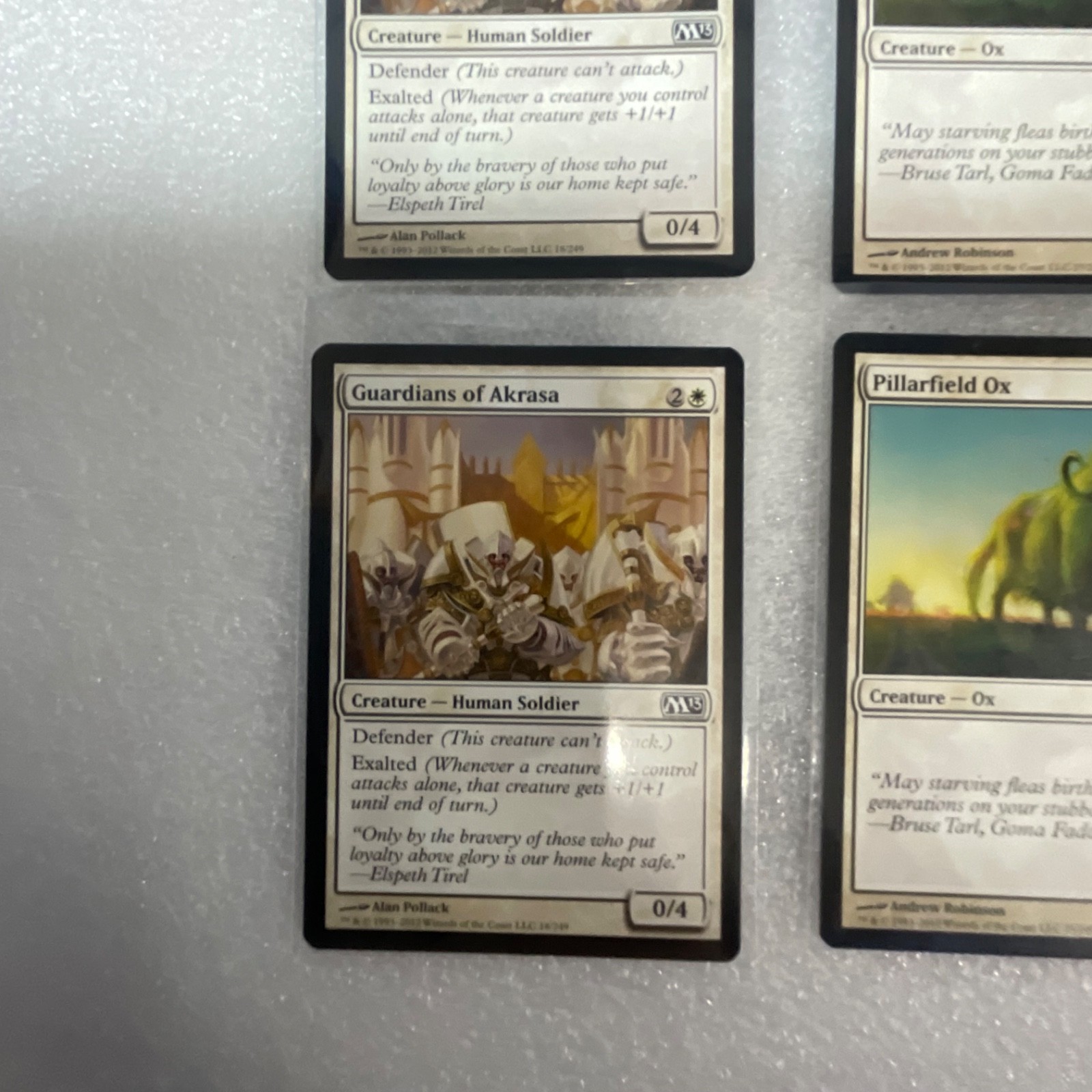 Magic the Gathering Lot of 20 White M13 Show of Valor Safe Passage - Image 5