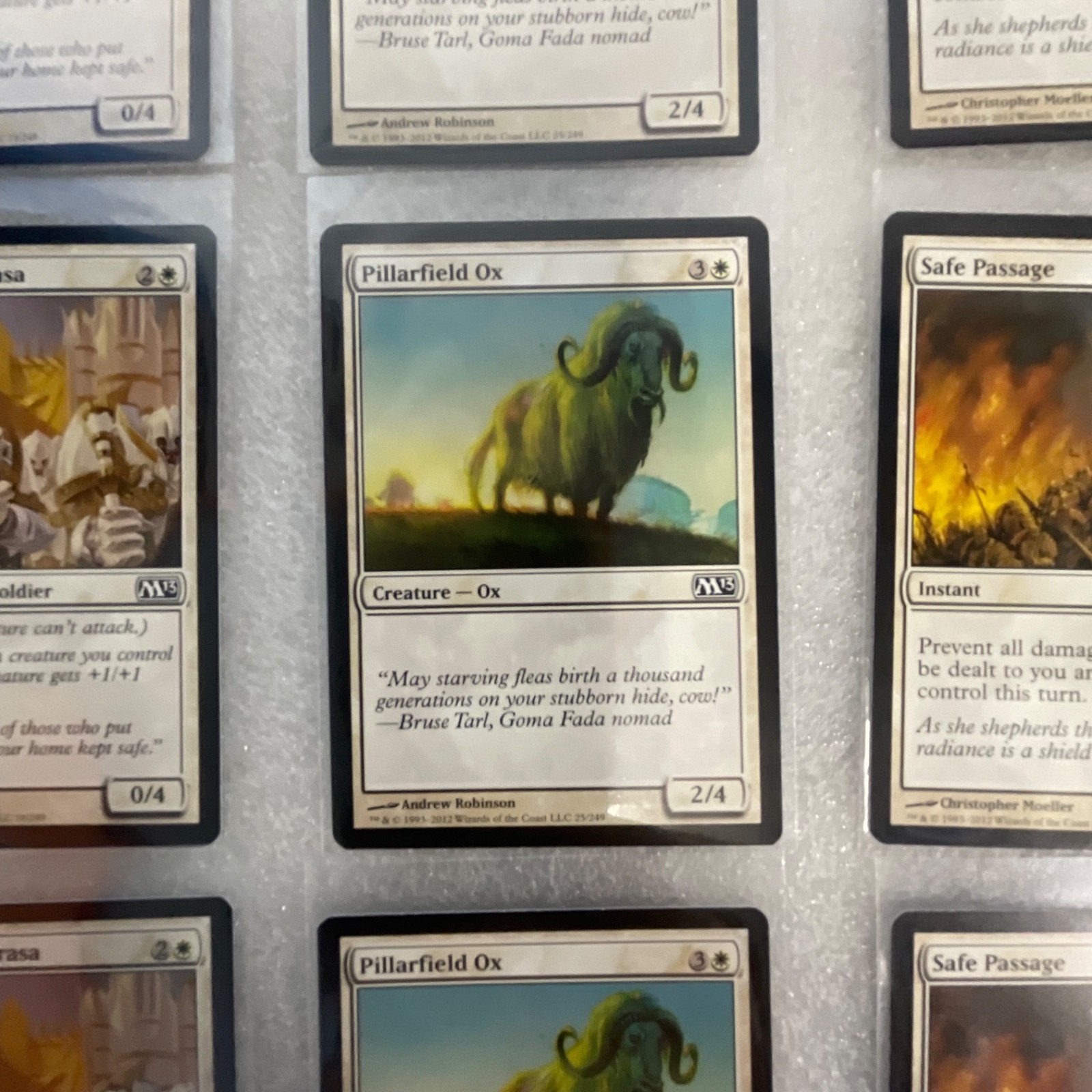 Magic the Gathering Lot of 20 White M13 Show of Valor Safe Passage - Image 8