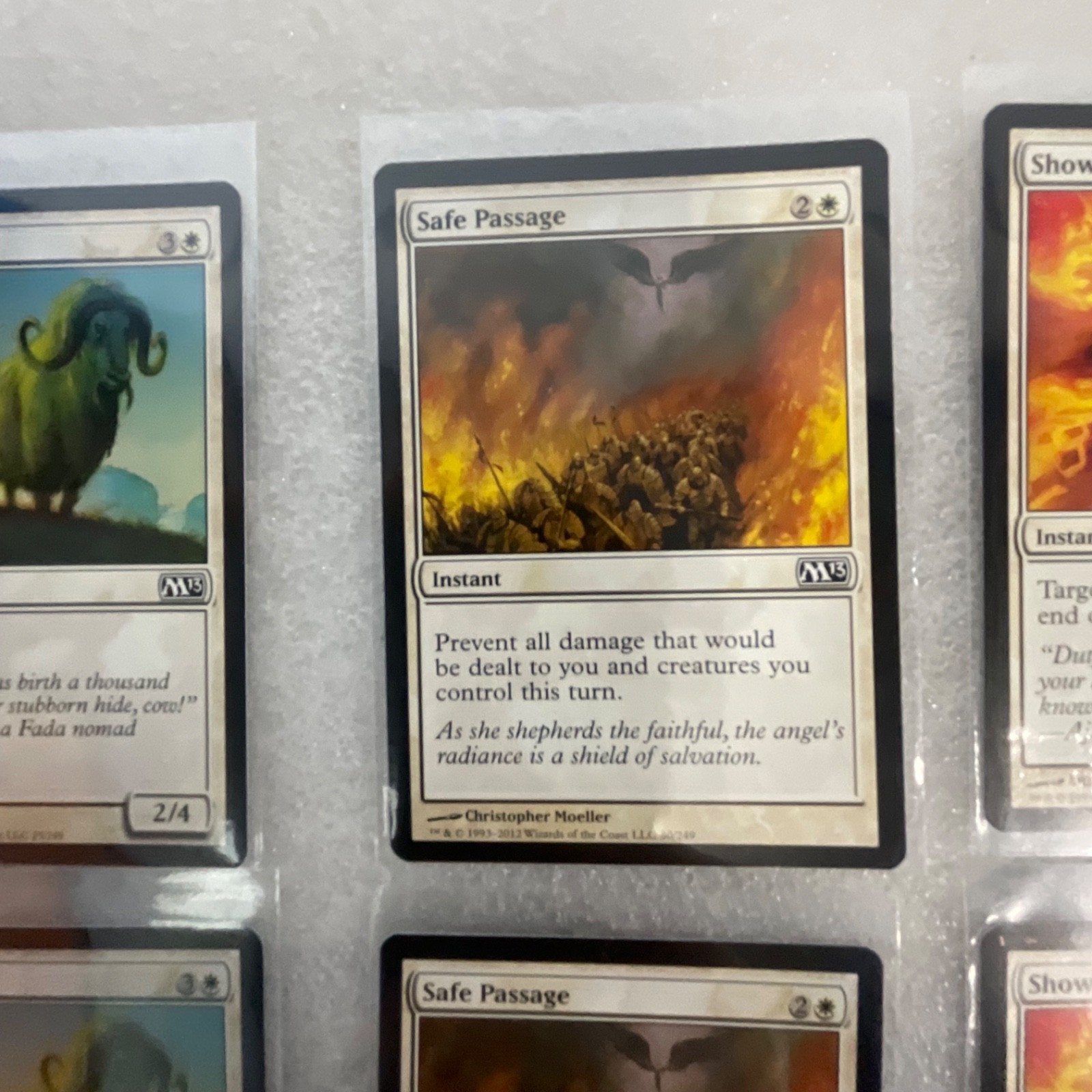 Magic the Gathering Lot of 20 White M13 Show of Valor Safe Passage - Image 10