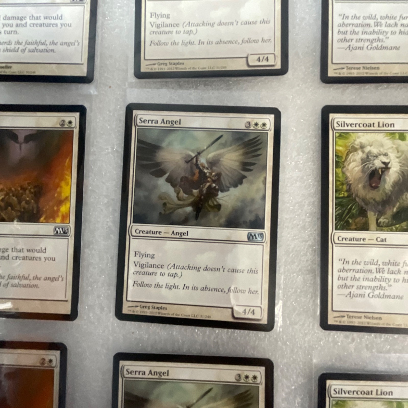 Magic the Gathering Lot of 20 White M13 Serra Angel Ajani’s Sunstriker - Image 7