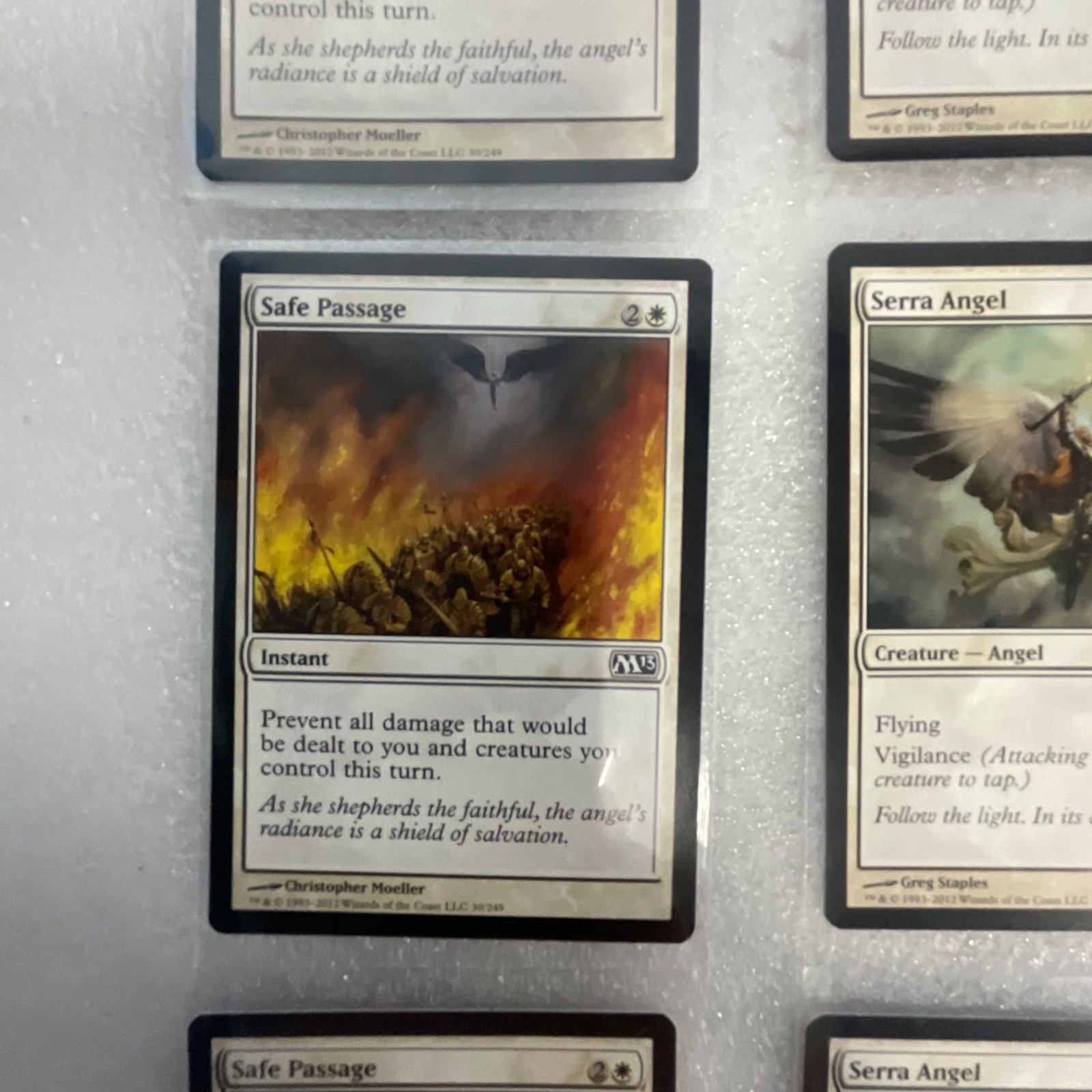 Magic the Gathering Lot of 20 White M13 Serra Angel Ajani’s Sunstriker - Image 3
