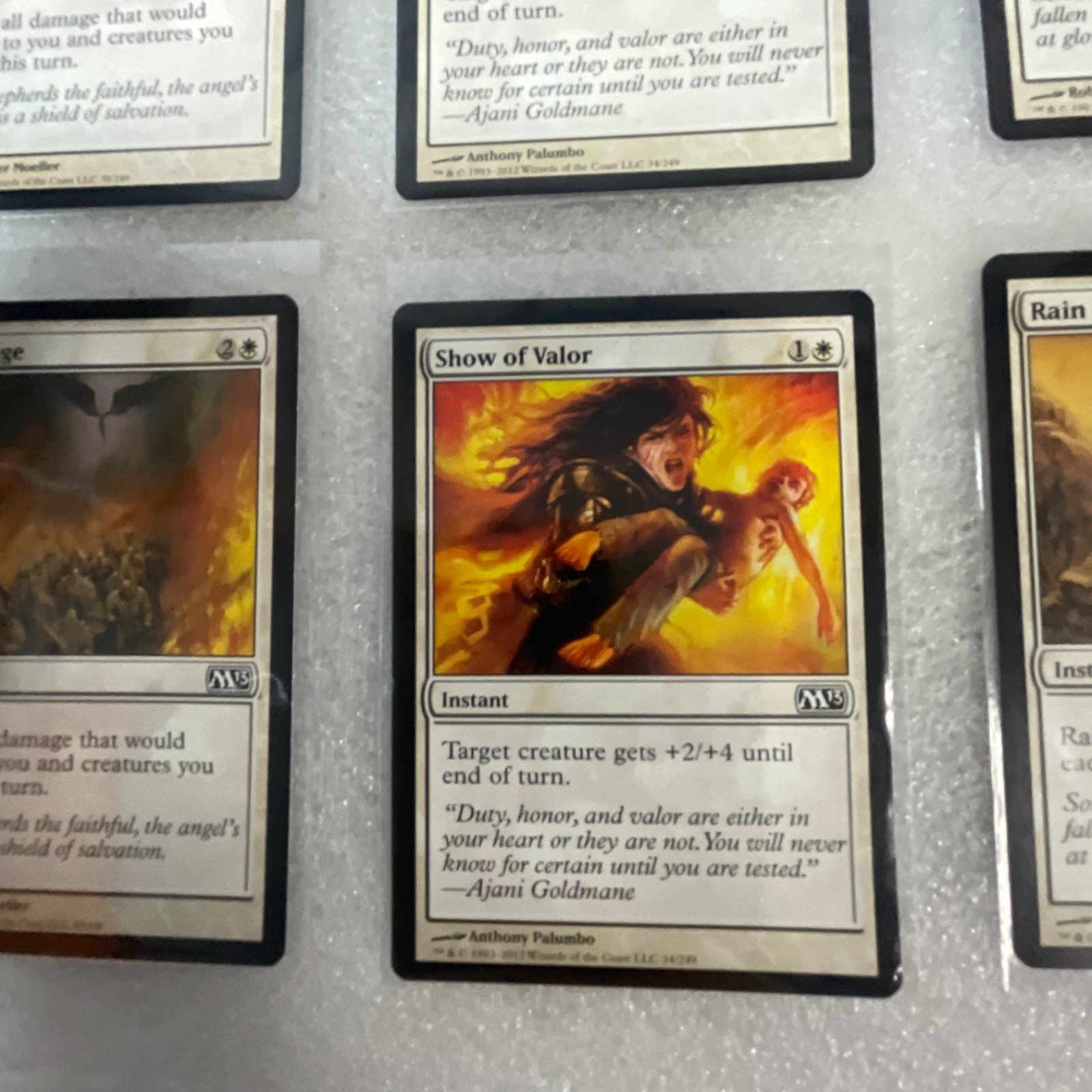 Magic the Gathering Lot of 20 White M13 Show of Valor Safe Passage - Image 14