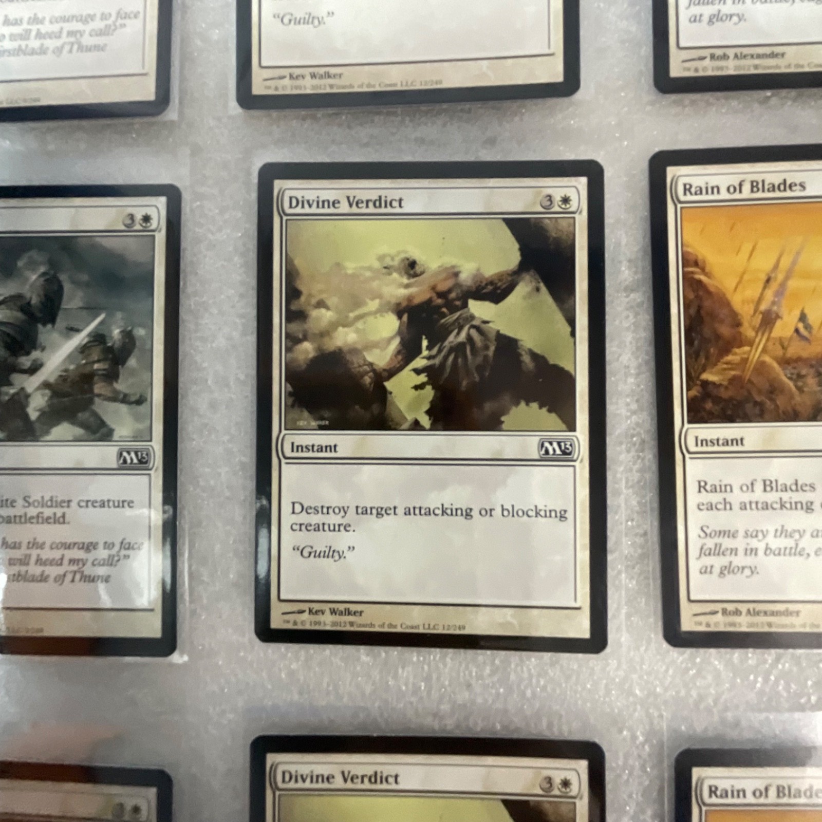 Magic the Gathering Lot of 20 White M13 Divine Verdict Captain's Call - Image 15