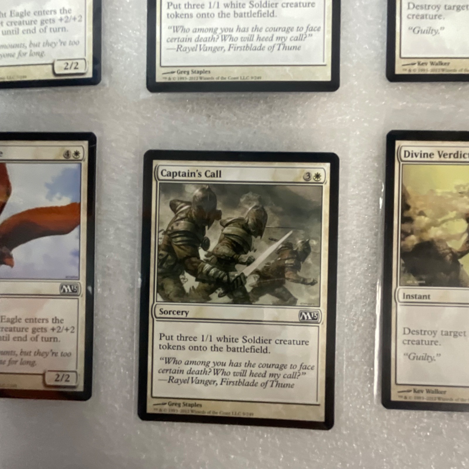 Magic the Gathering Lot of 20 White M13 Divine Verdict Captain's Call - Image 13