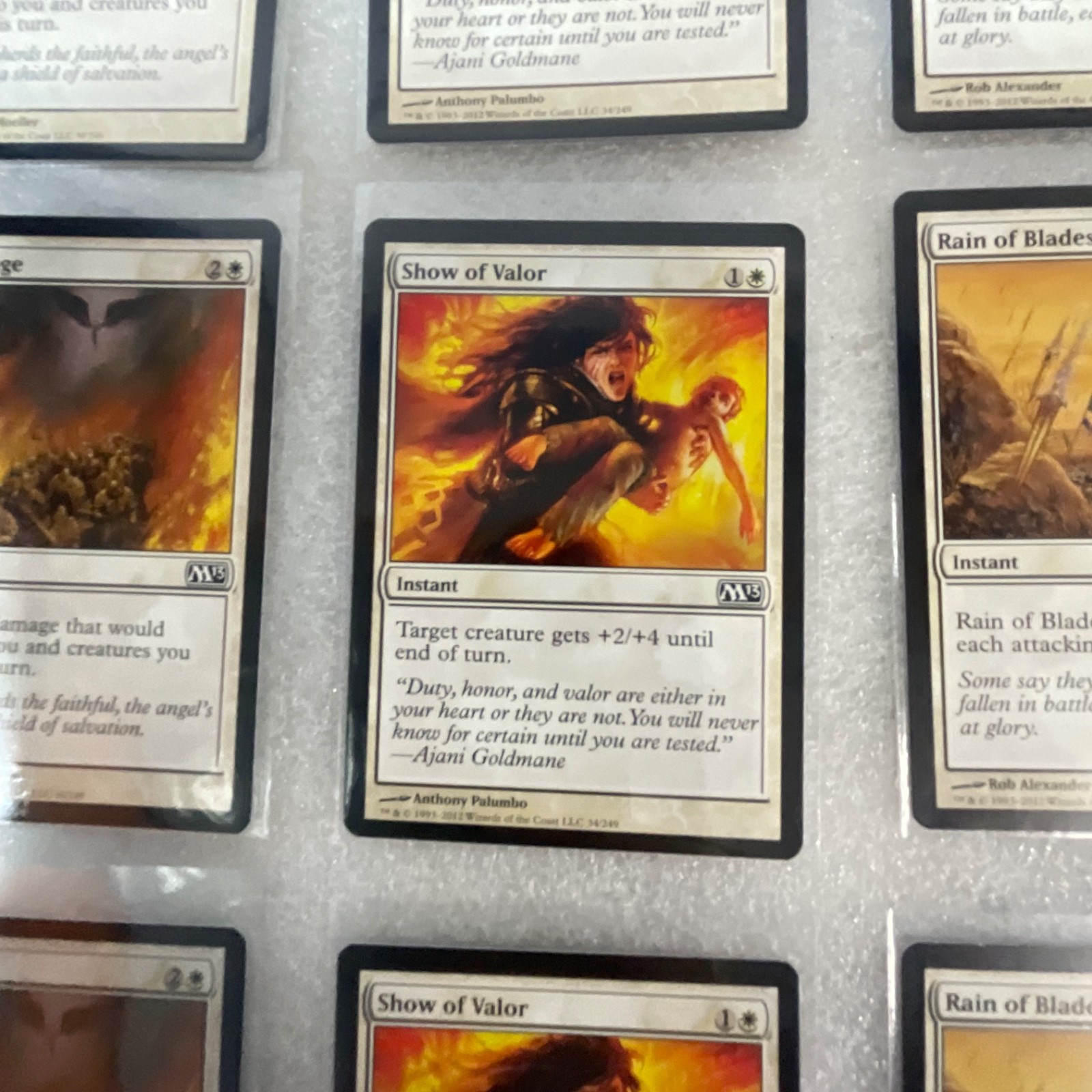Magic the Gathering Lot of 20 White M13 Show of Valor Safe Passage - Image 15