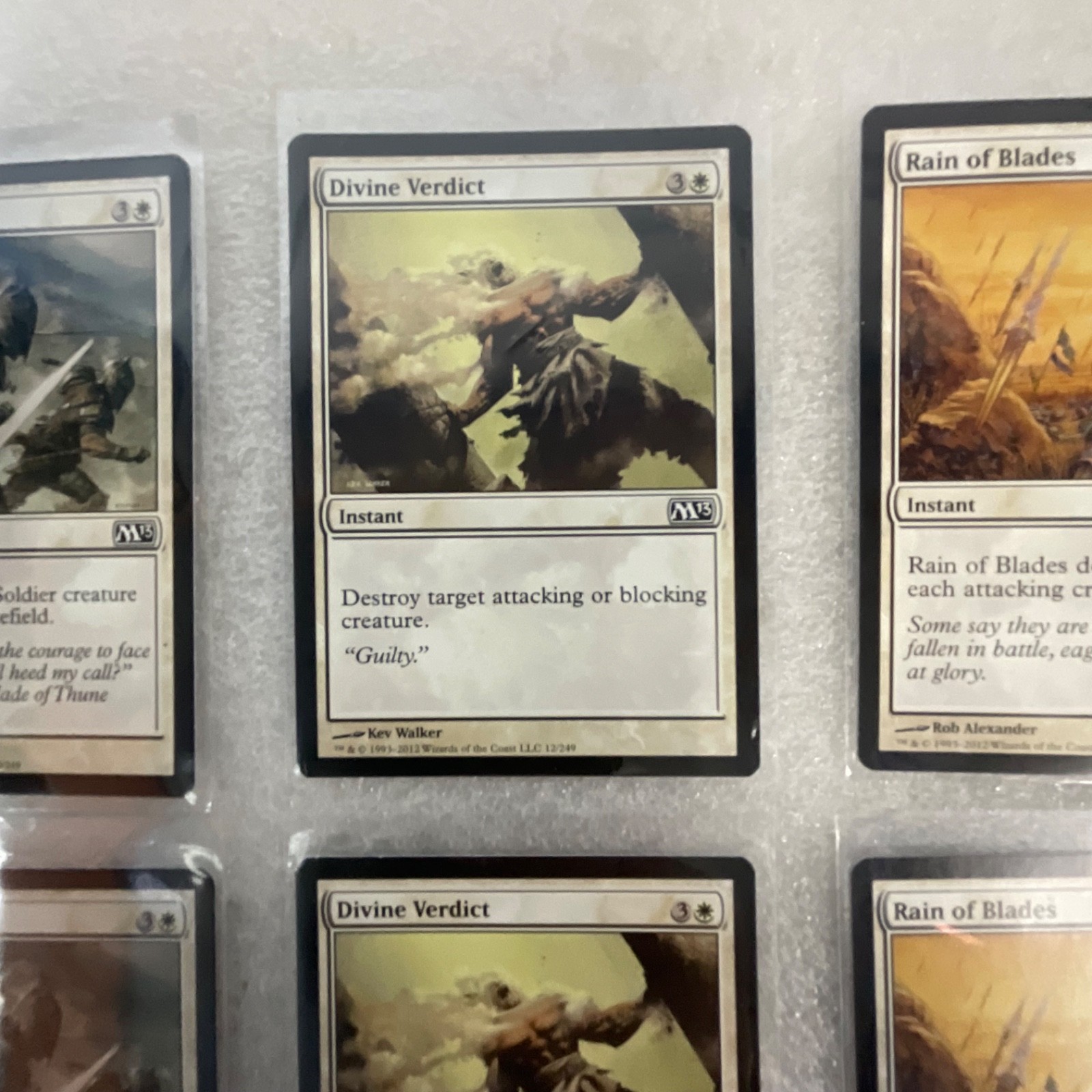 Magic the Gathering Lot of 20 White M13 Divine Verdict Captain's Call - Image 17