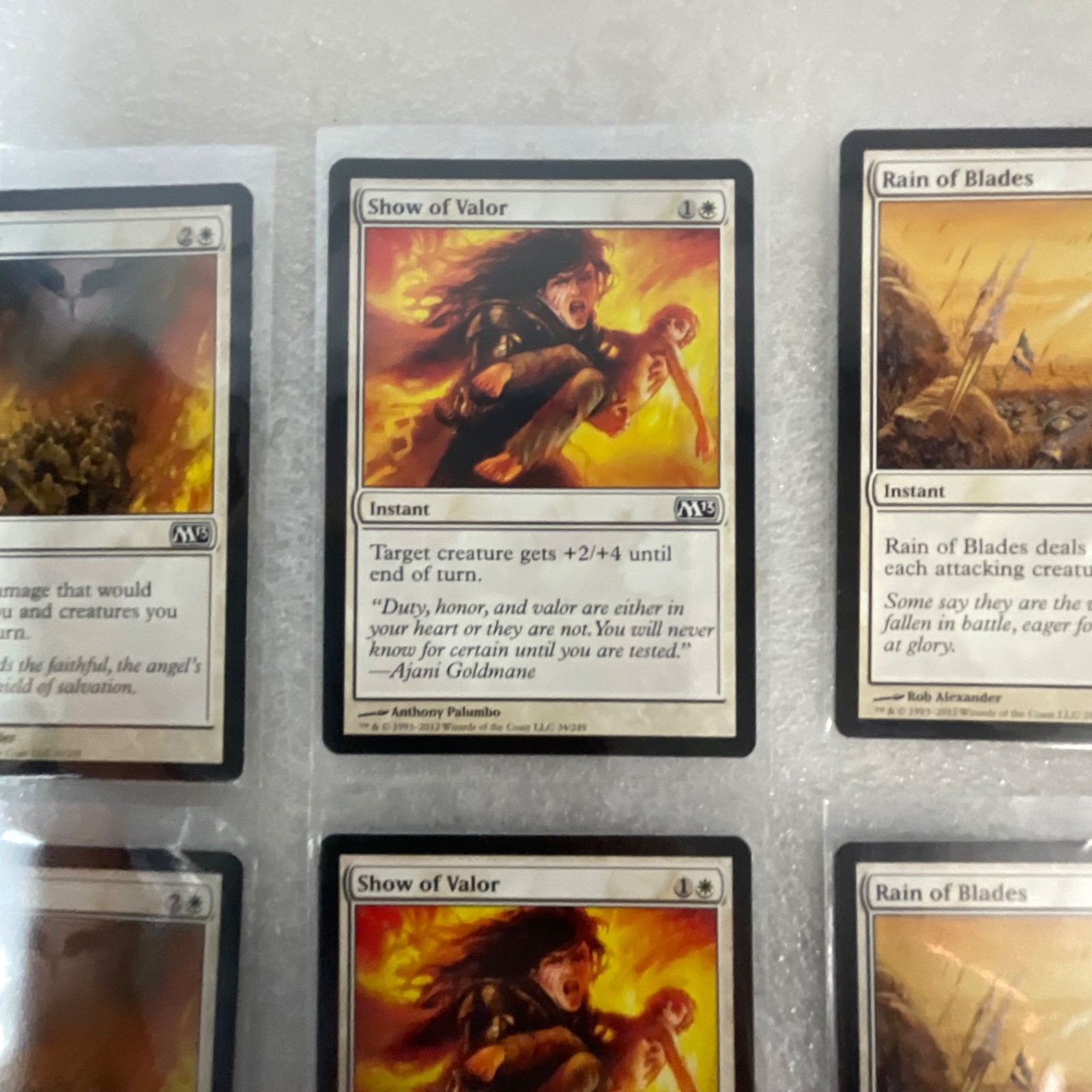 Magic the Gathering Lot of 20 White M13 Show of Valor Safe Passage - Image 17