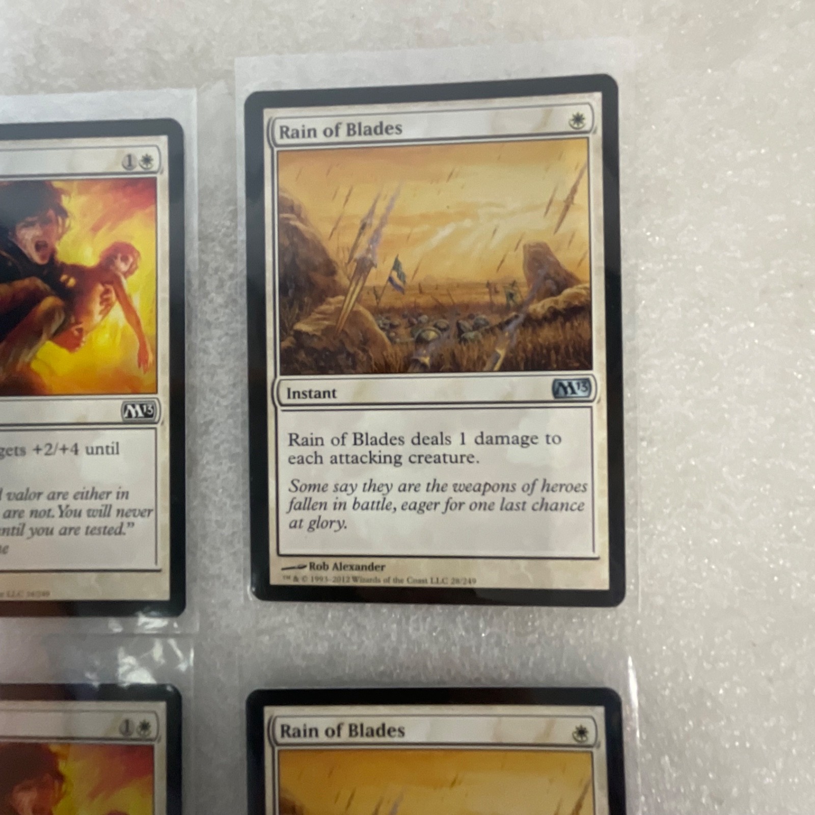 Magic the Gathering Lot of 20 White M13 Show of Valor Safe Passage - Image 18